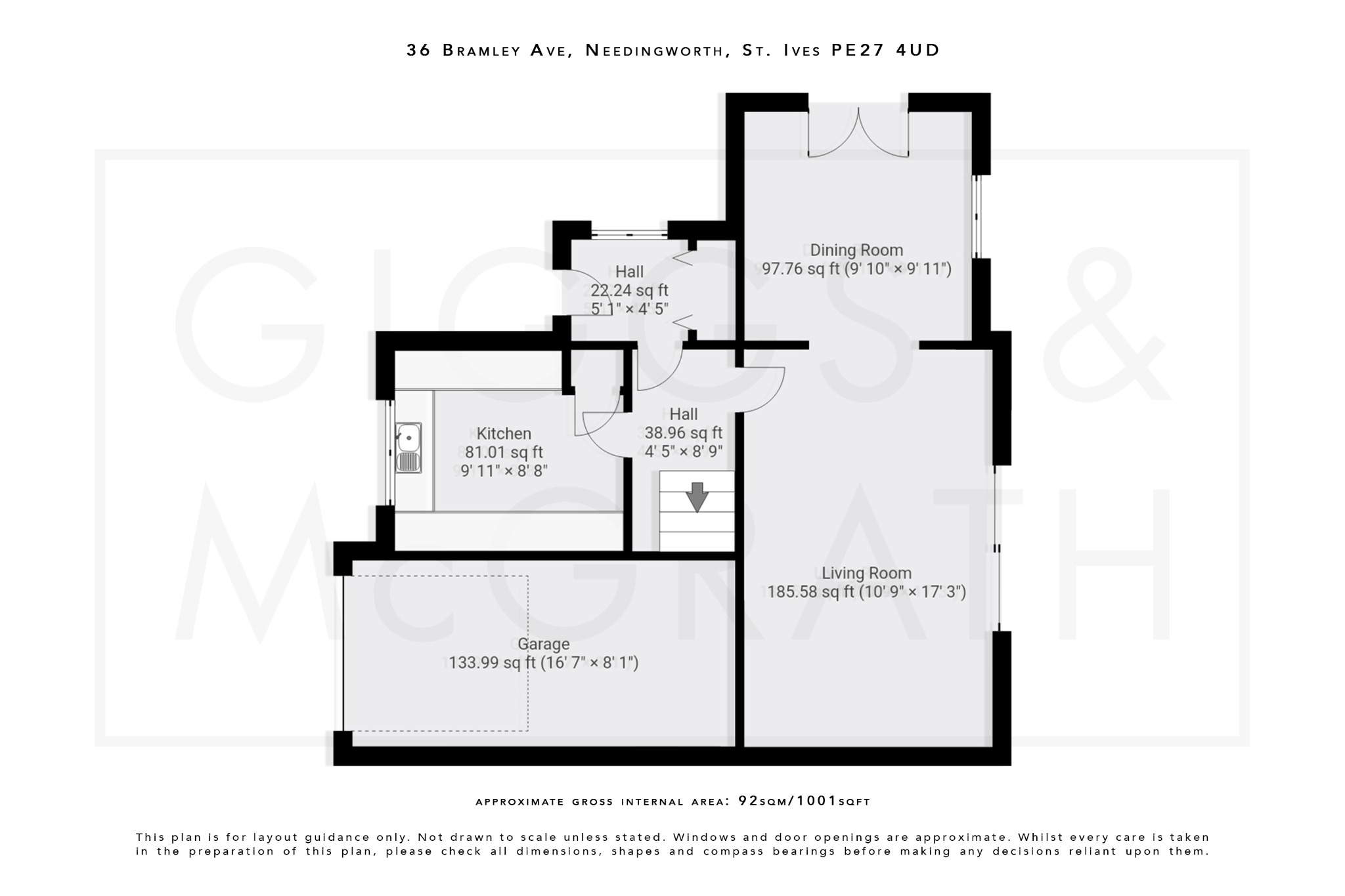 3 bed semi-detached house for sale in Bramley Avenue, Cambridgeshire - Property Floorplan