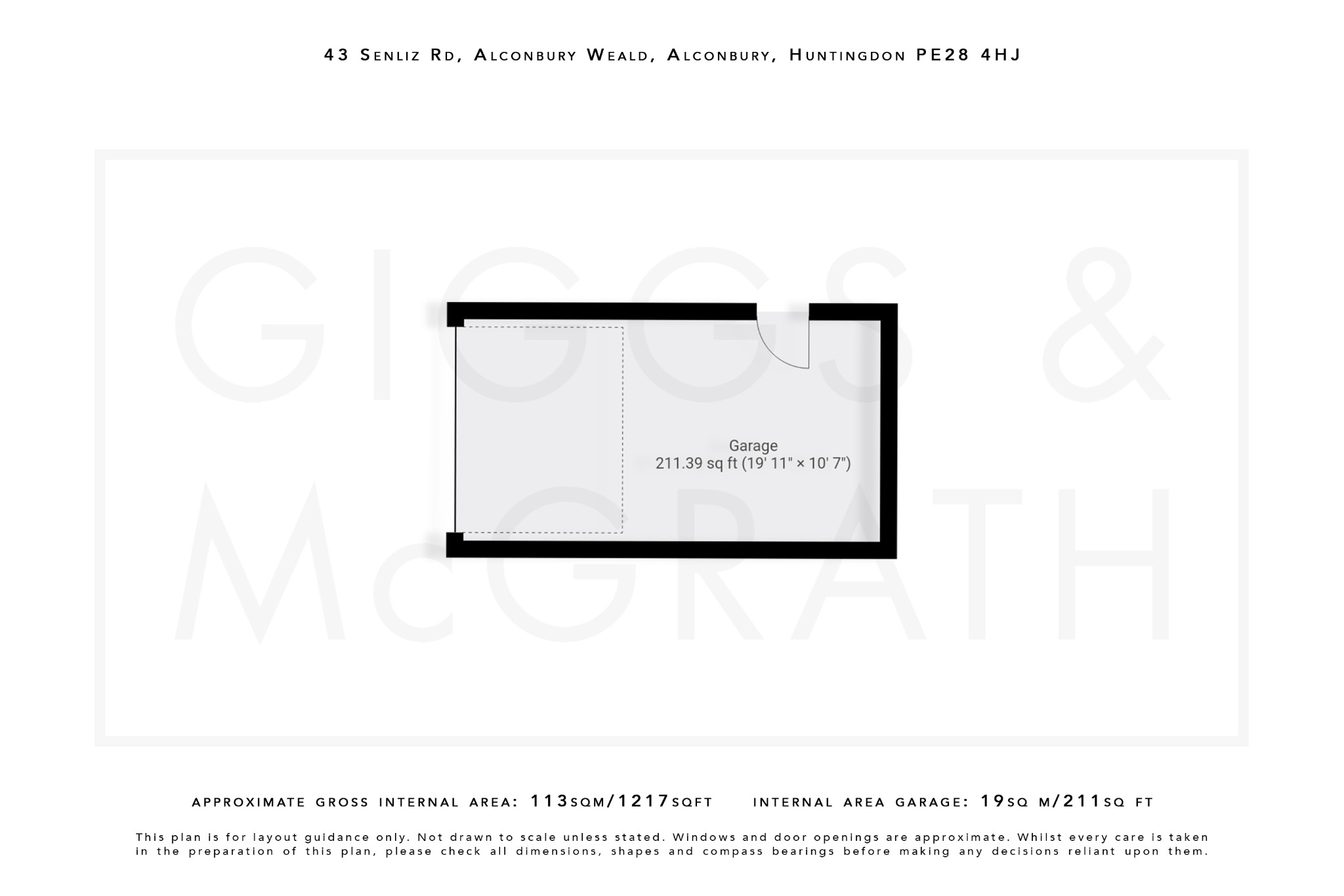 3 bed link detached house for sale in Senliz Road, Cambridgeshire - Property Floorplan