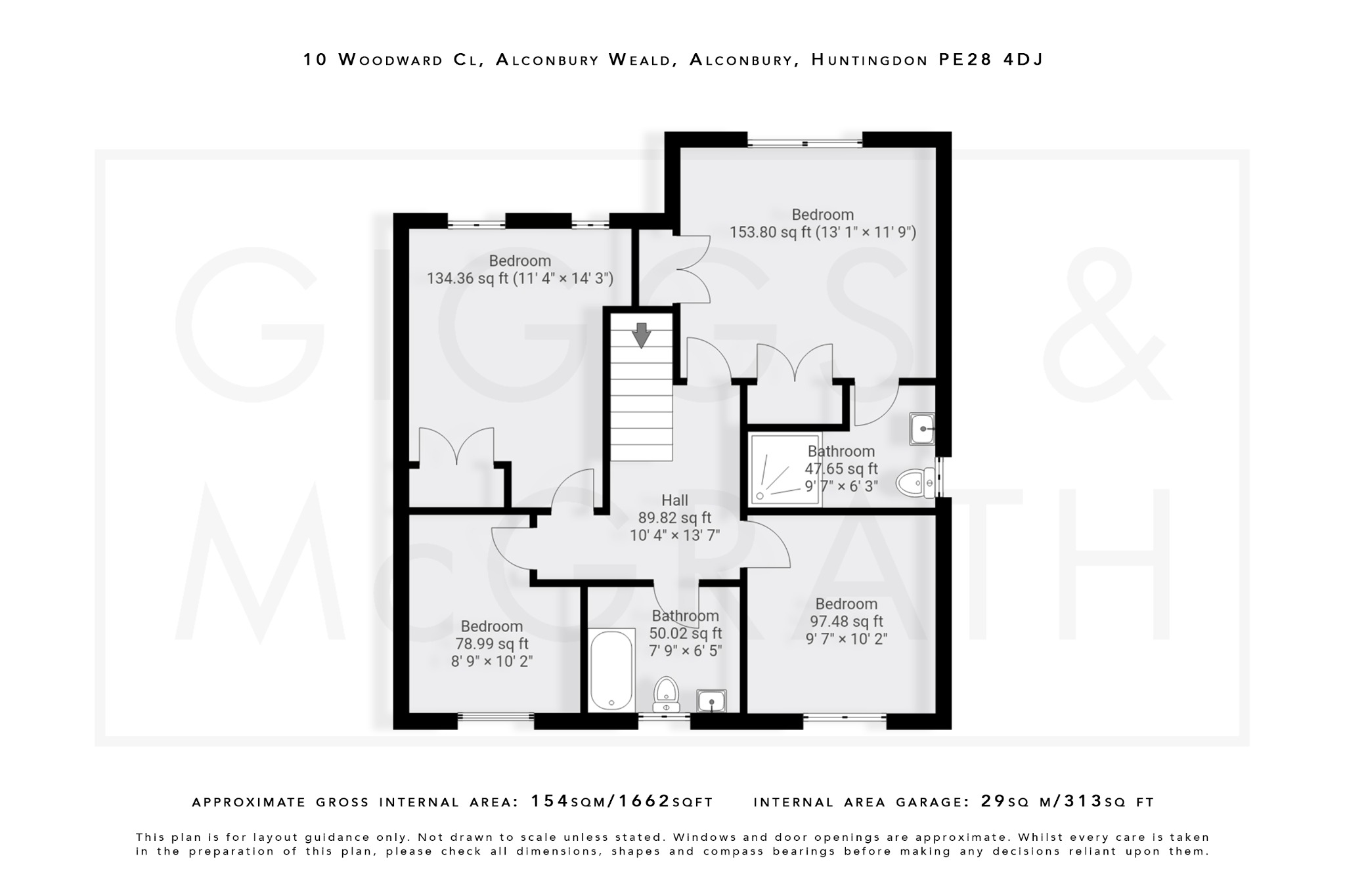 4 bed detached house for sale in Woodward Close, Cambridgeshire - Property Floorplan