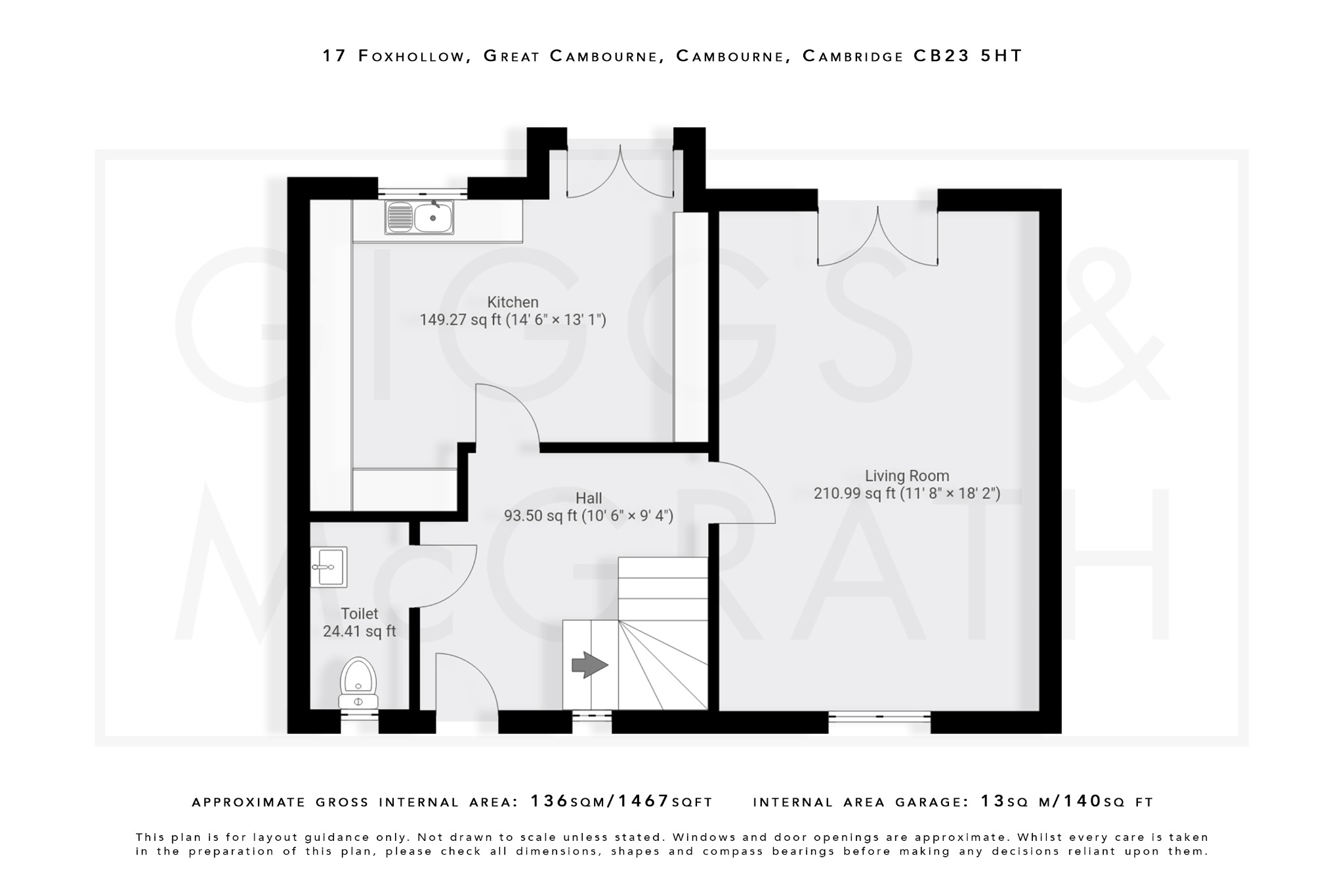 4 bed link detached house for sale in Foxhollow, Cambridgeshire - Property Floorplan