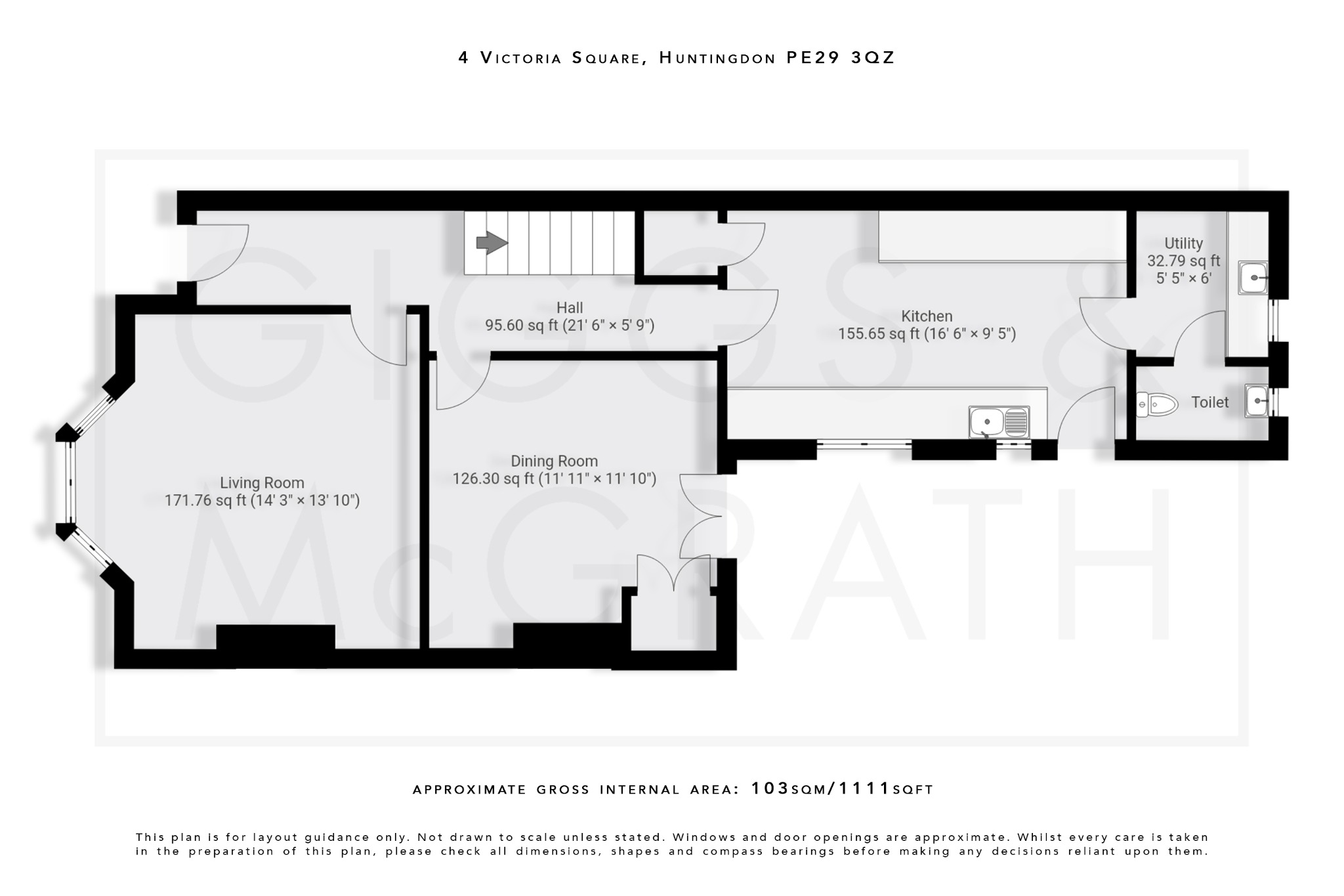 2 bed semi-detached house for sale in Victoria Square, Huntingdon - Property Floorplan