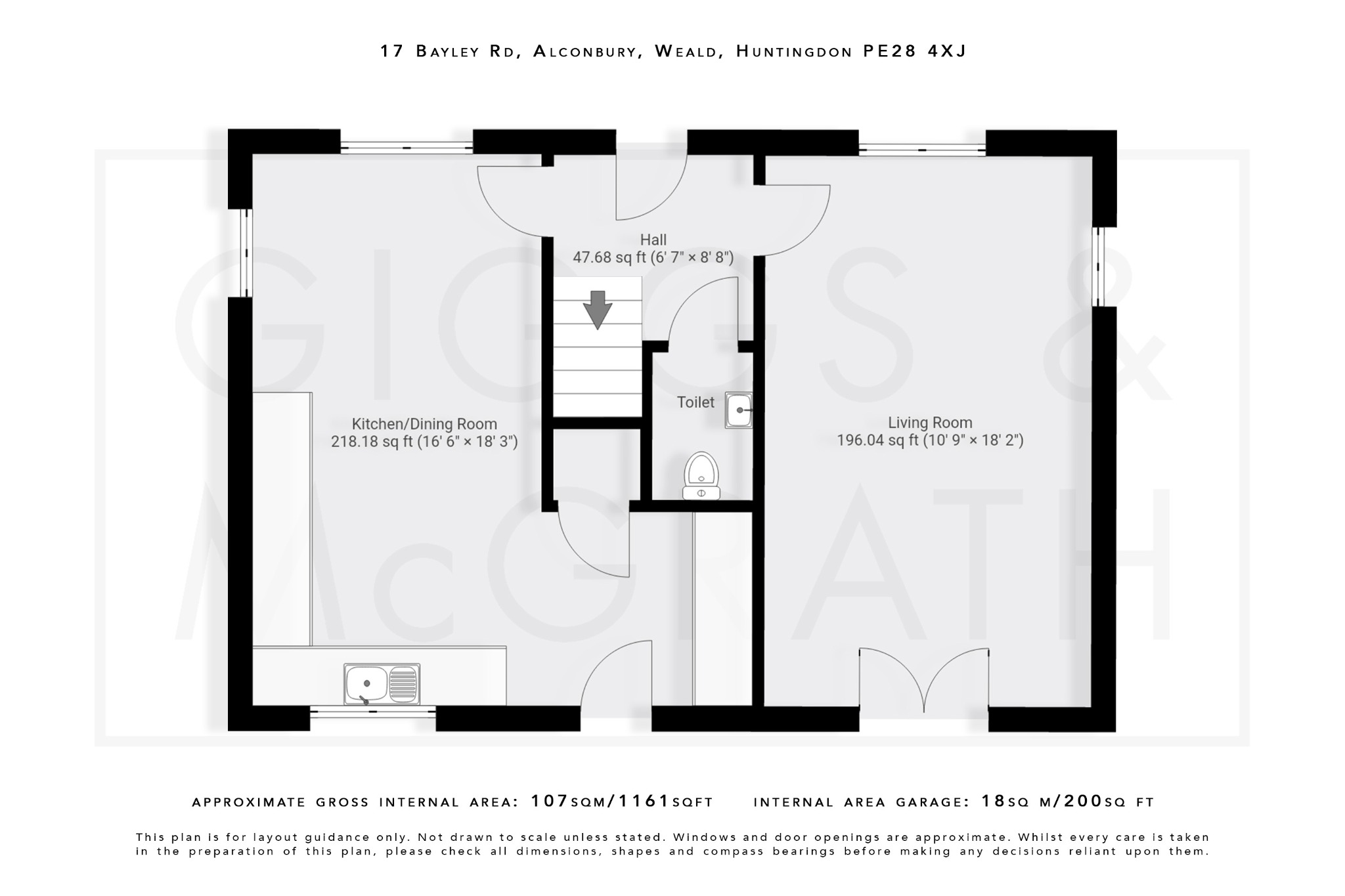 3 bed detached house for sale in Bayley Road, Huntingdon - Property Floorplan