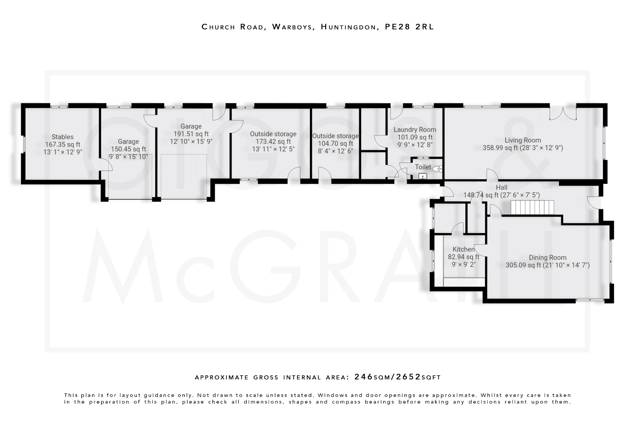 3 bed detached house for sale in Church Road, Huntingdon - Property Floorplan