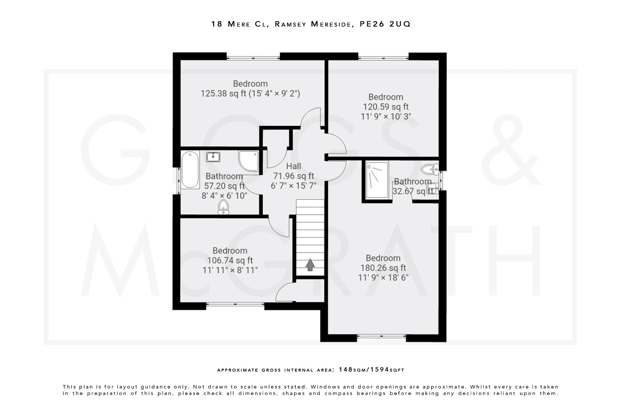 4 bed detached house for sale in Mere Close, Huntingdon - Property Floorplan