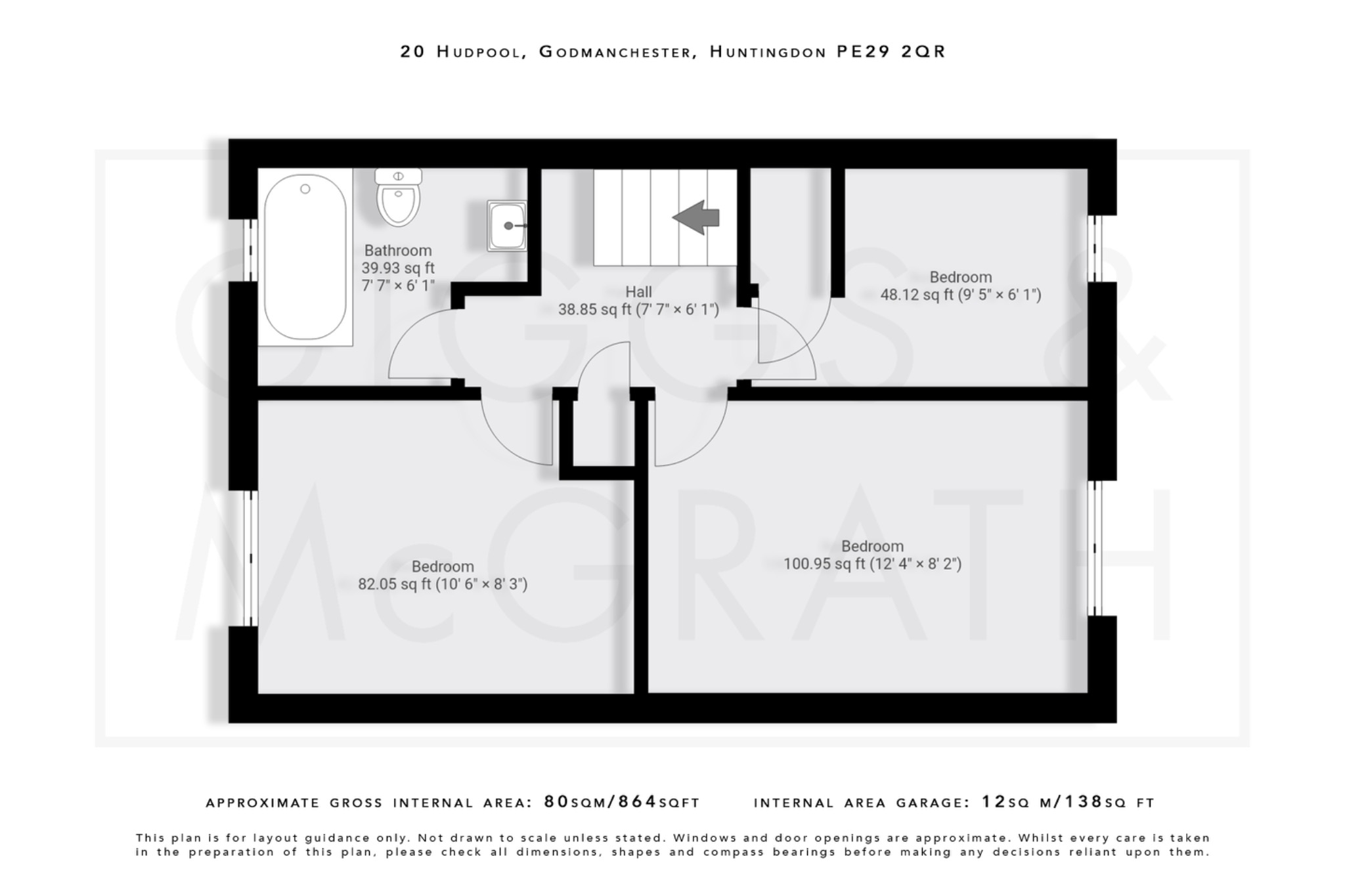 3 bed end of terrace house for sale in Hudpool, Cambridgeshire - Property Floorplan