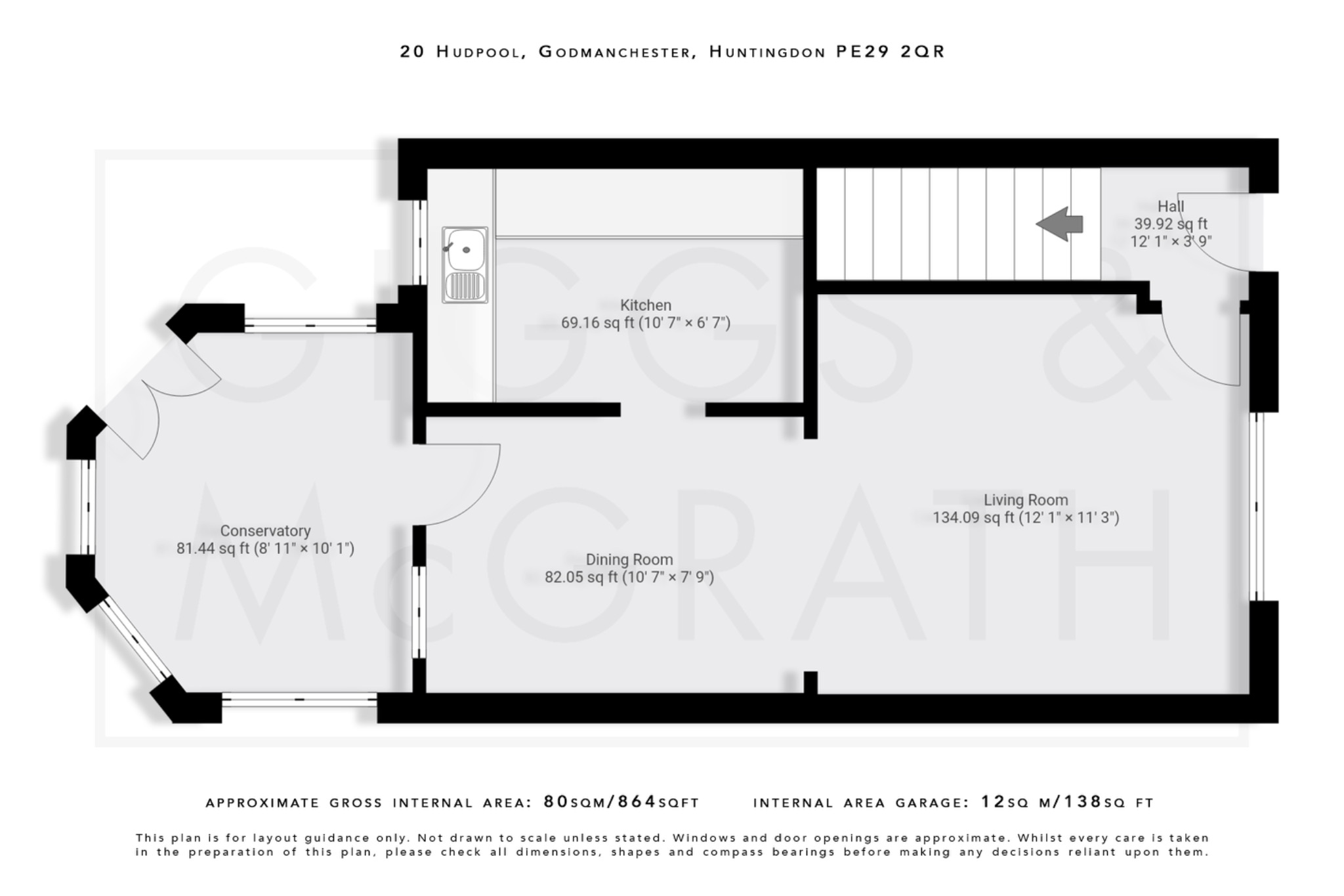 3 bed end of terrace house for sale in Hudpool, Cambridgeshire - Property Floorplan