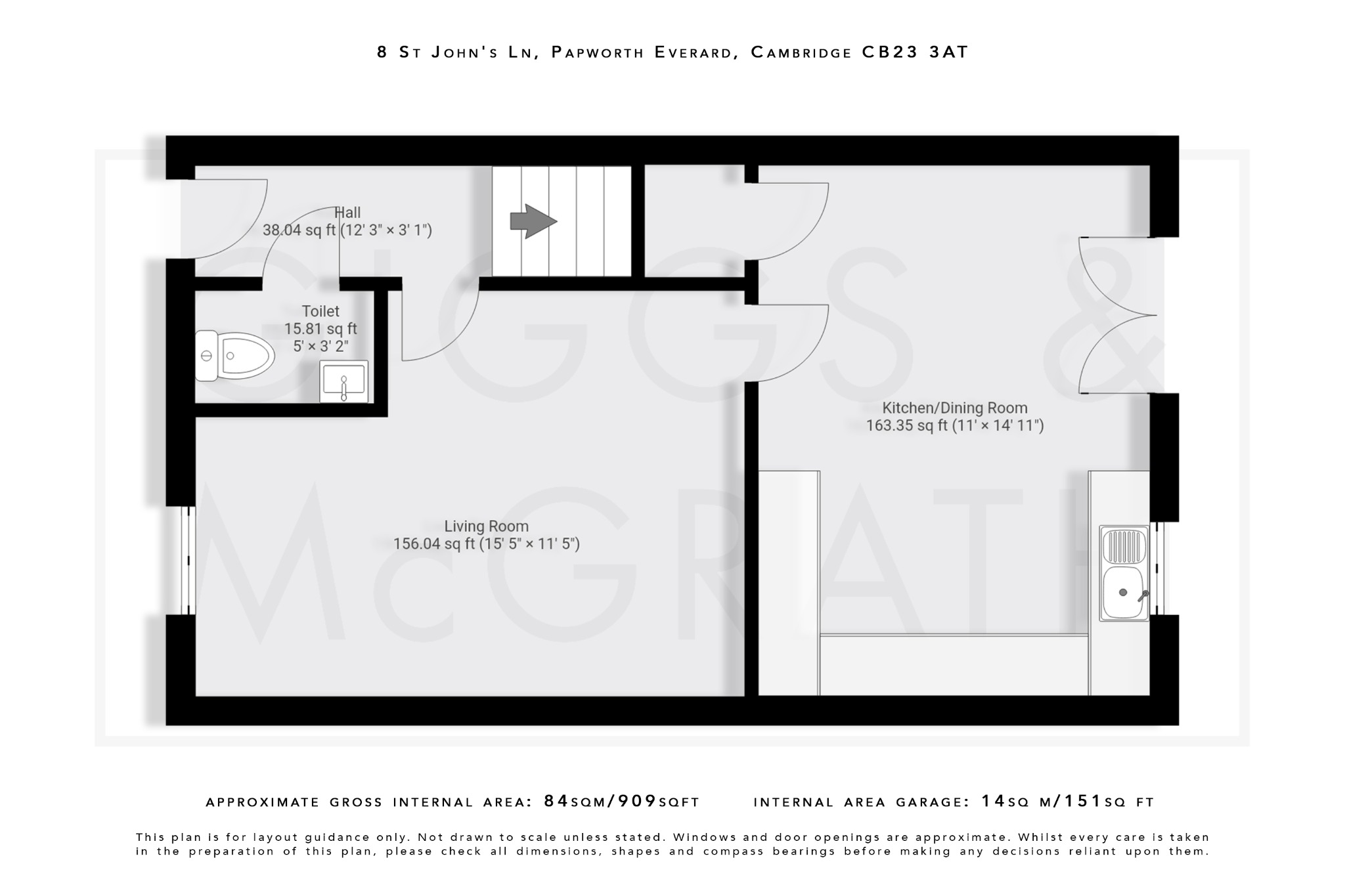 3 bed semi-detached house for sale in St John's Lane, Cambridge - Property Floorplan