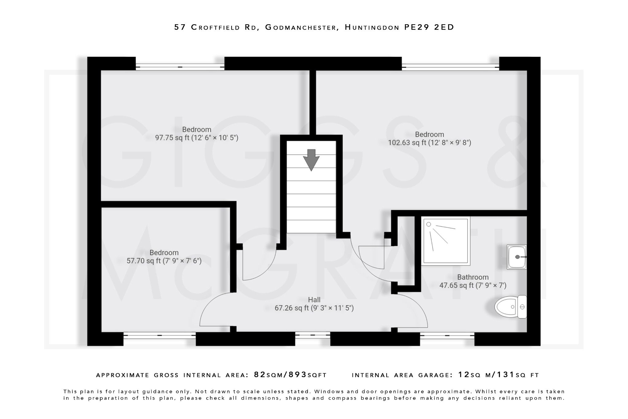 3 bed detached house for sale in Croftfield Road, Huntingdon - Property Floorplan