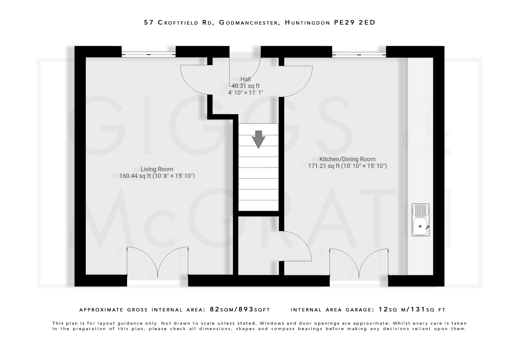 3 bed detached house for sale in Croftfield Road, Huntingdon - Property Floorplan