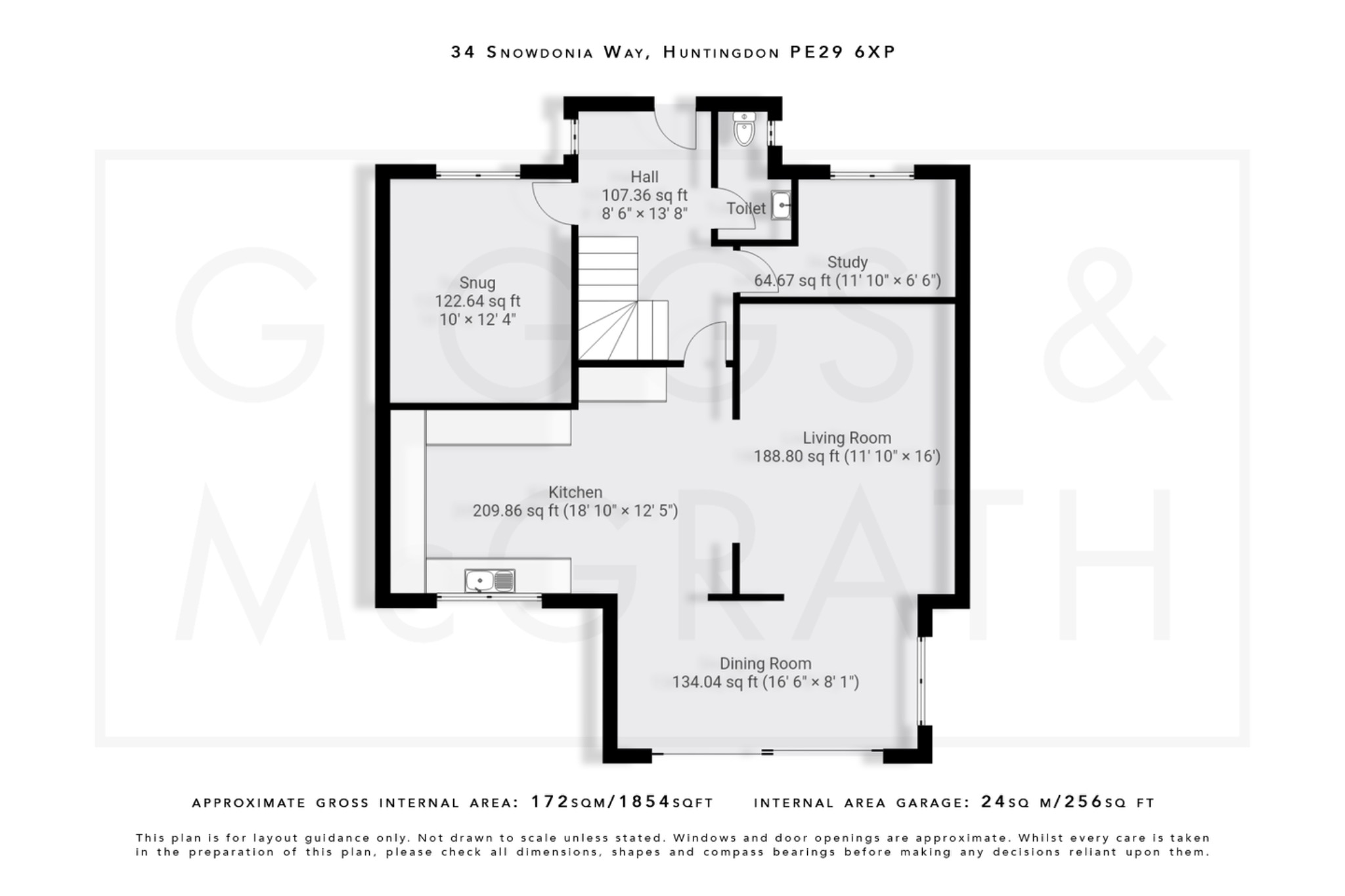 4 bed detached house for sale in Snowdonia Way, Huntingdon - Property Floorplan
