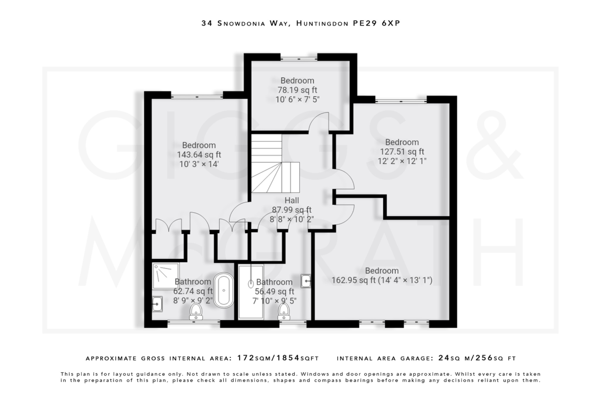 4 bed detached house for sale in Snowdonia Way, Huntingdon - Property Floorplan