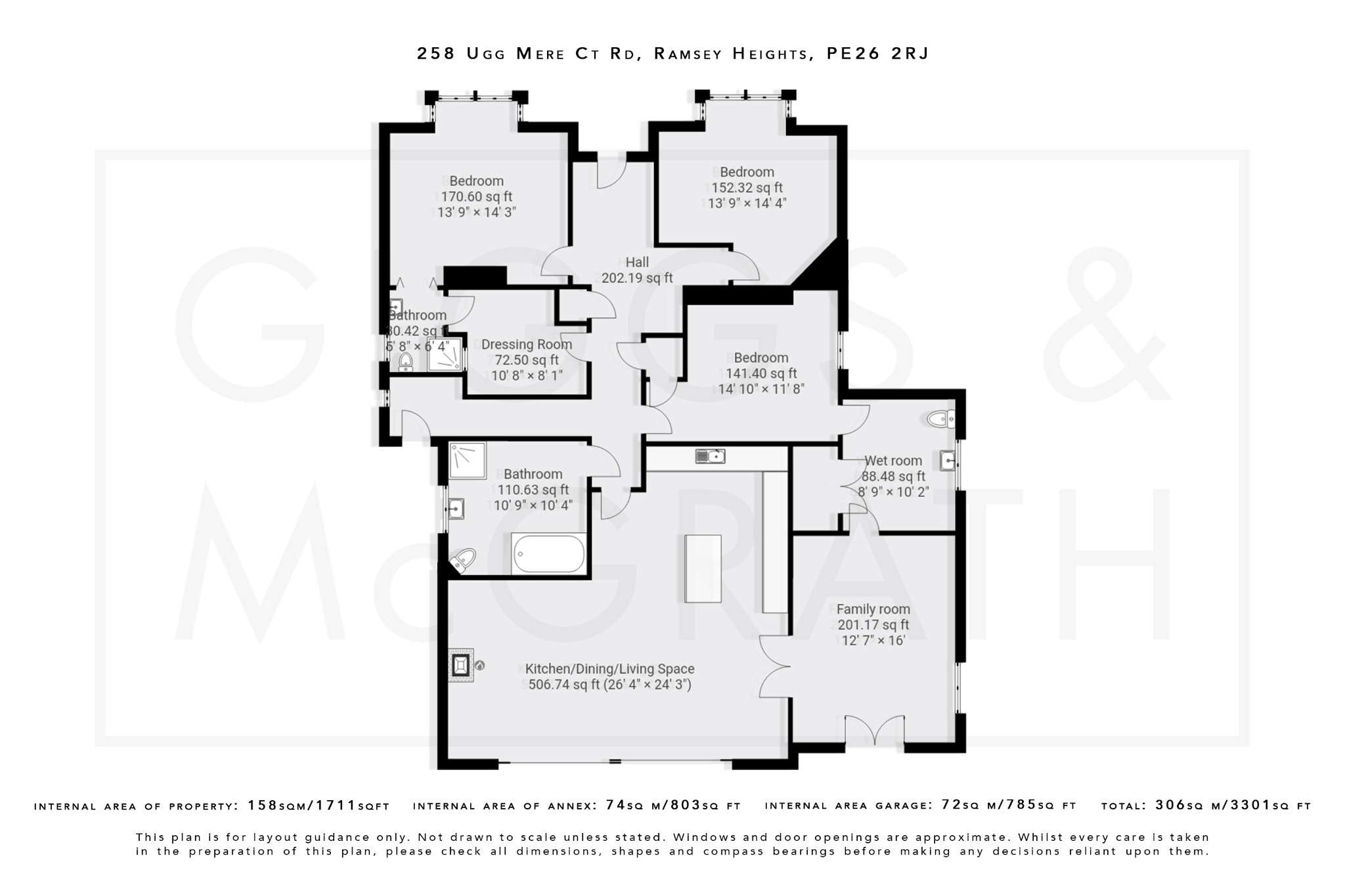 5 bed detached house for sale in Ugg Mere Court Road, Huntingdon - Property Floorplan