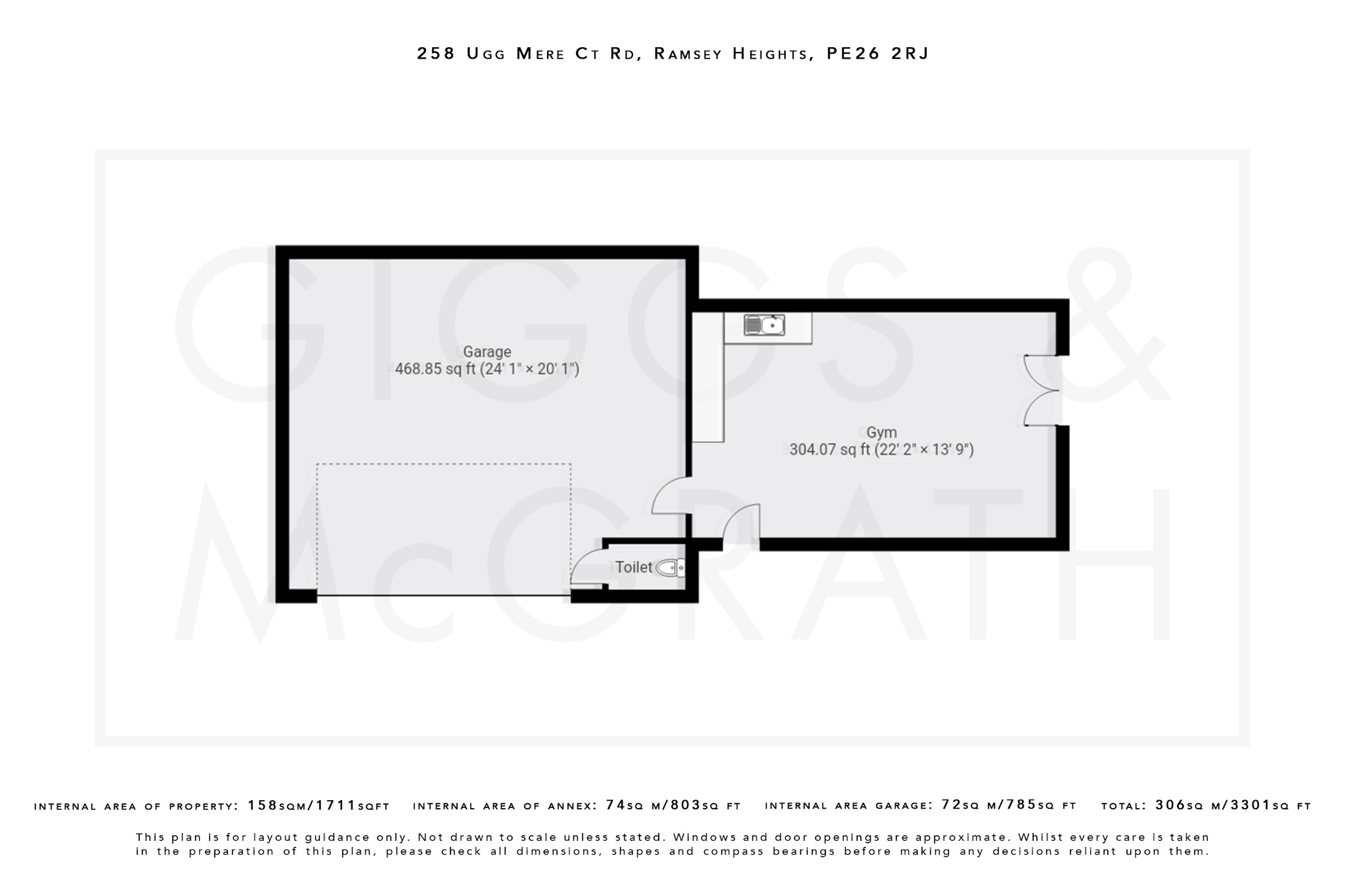 5 bed detached house for sale in Ugg Mere Court Road, Huntingdon - Property Floorplan