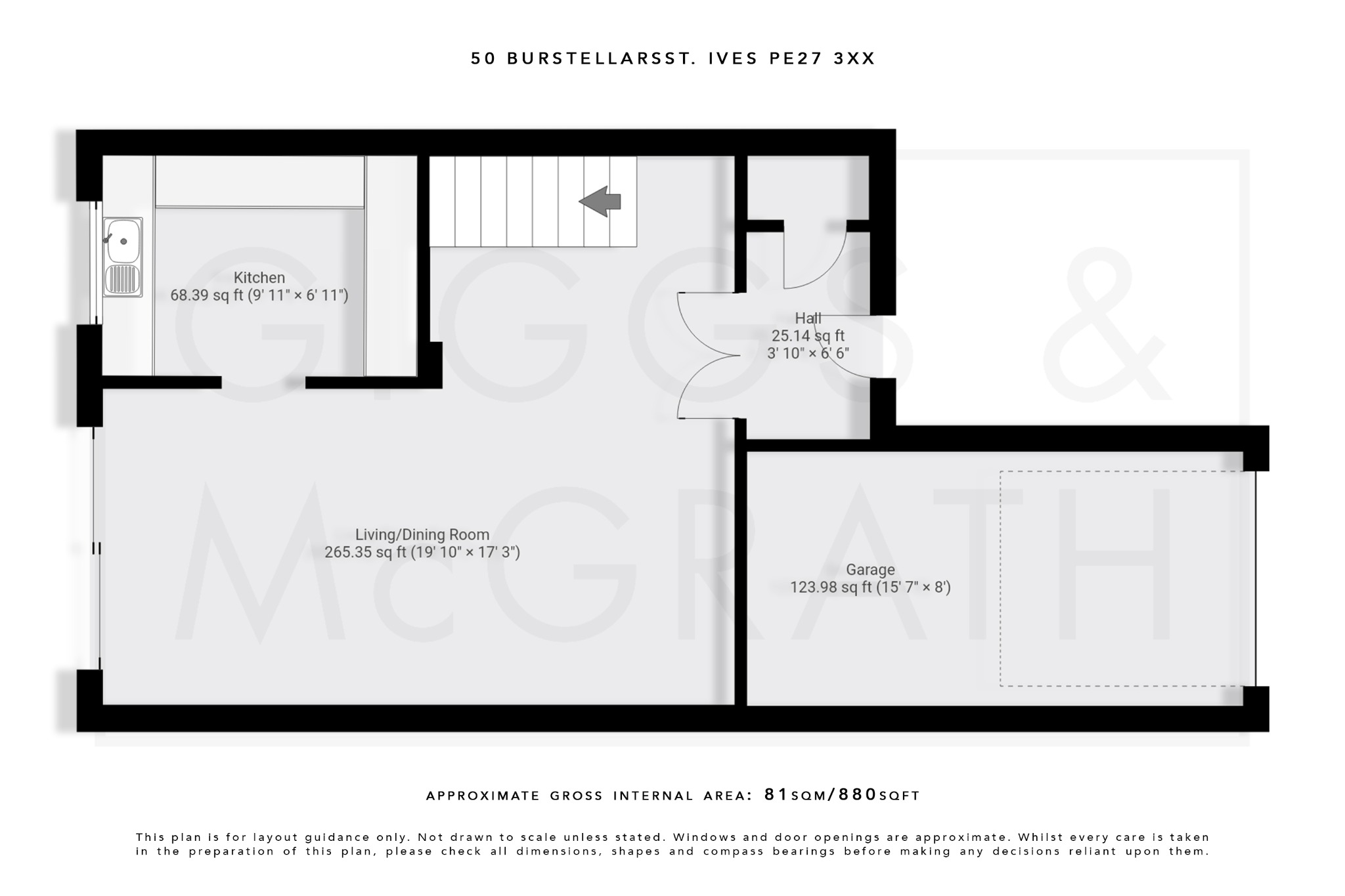 3 bed semi-detached house for sale in Burstellars, St. Ives - Property Floorplan
