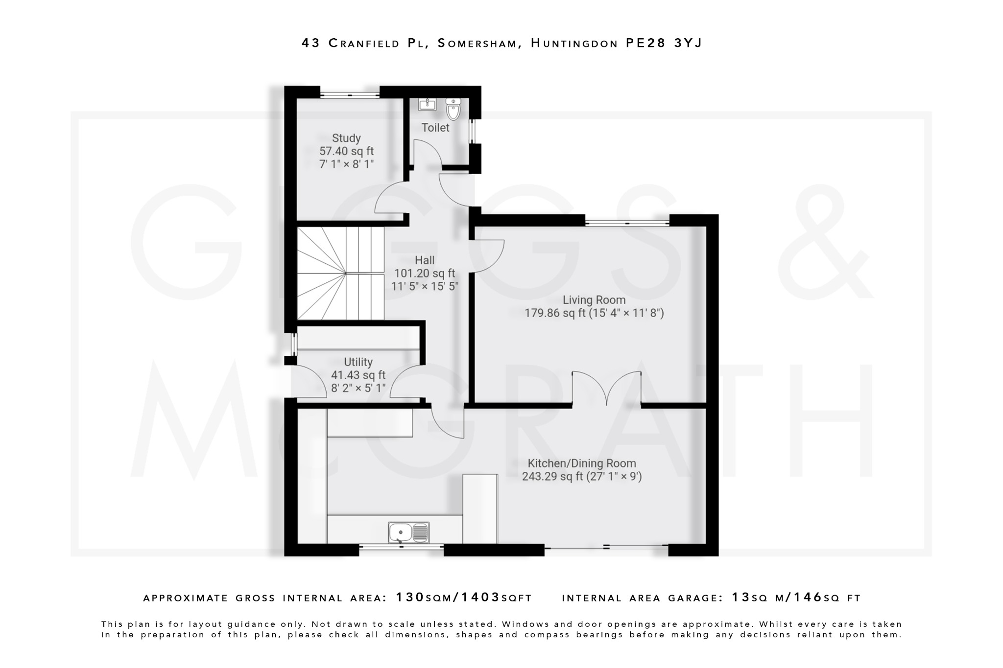4 bed detached house for sale in Cranfield Place, Cambridgeshire - Property Floorplan