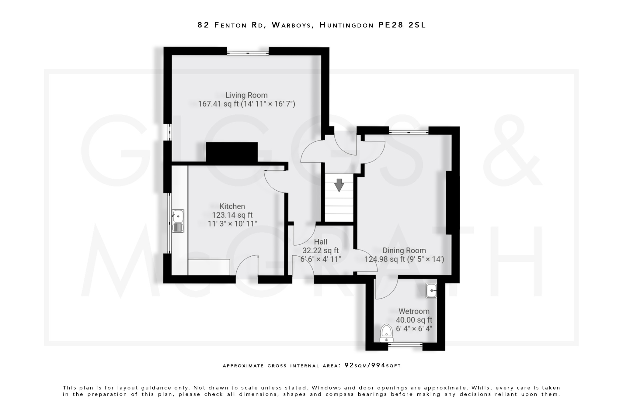 3 bed semi-detached house for sale in Fenton Road, Huntingdon - Property Floorplan