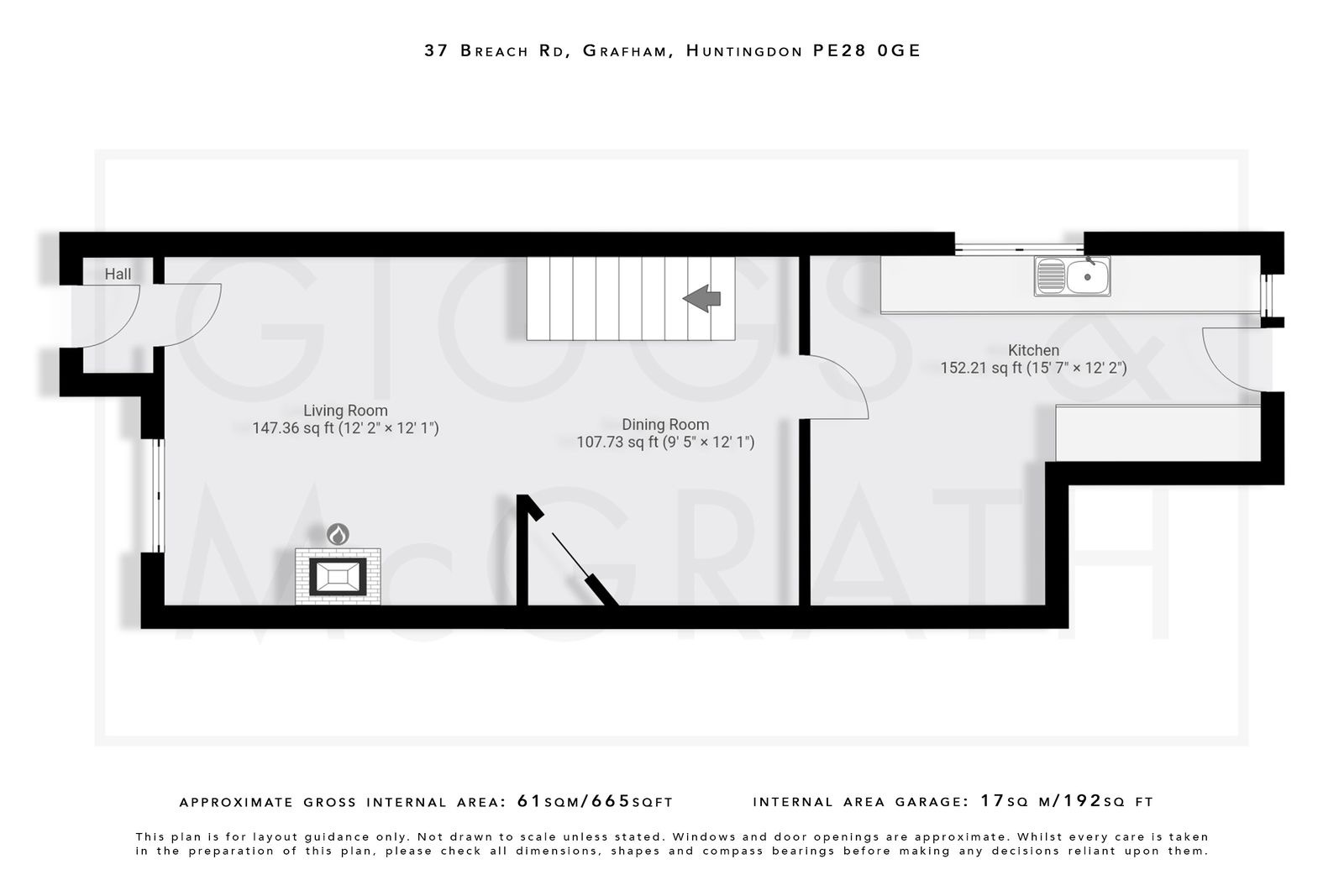 2 bed end of terrace house for sale in Breach Road, Huntingdon - Property Floorplan