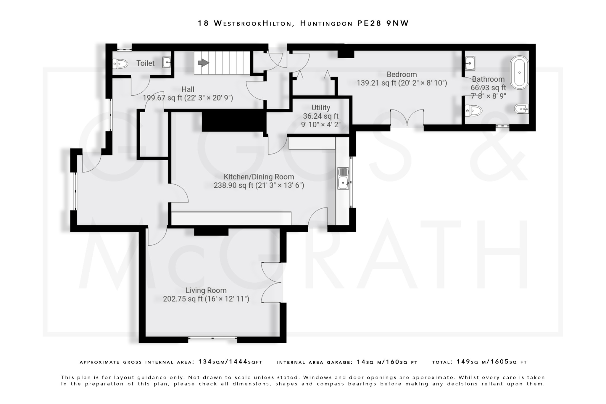 4 bed detached house for sale in West Brook, Cambridgeshire - Property Floorplan