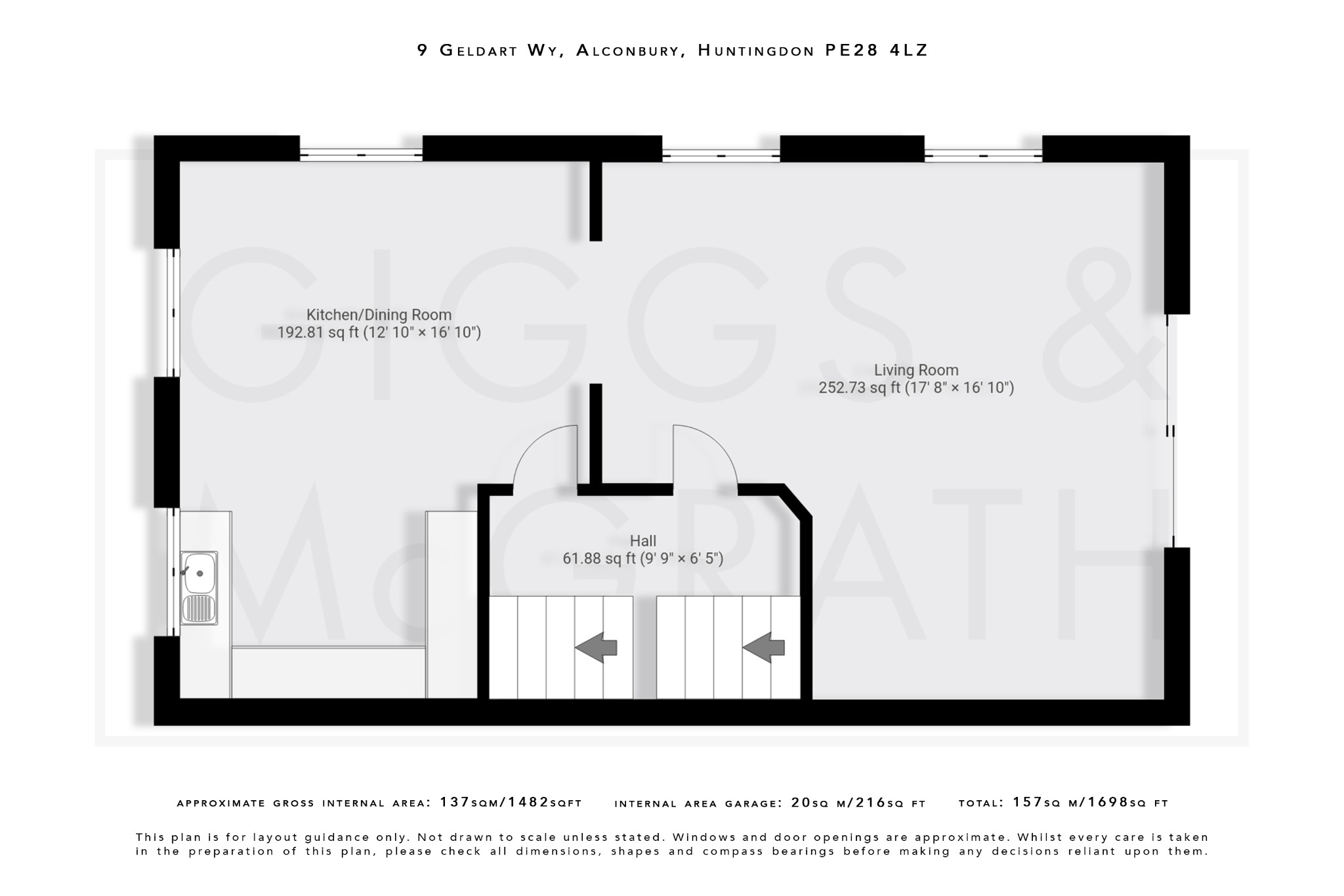 4 bed semi-detached house for sale in Geldart Way, Cambridgeshire - Property Floorplan