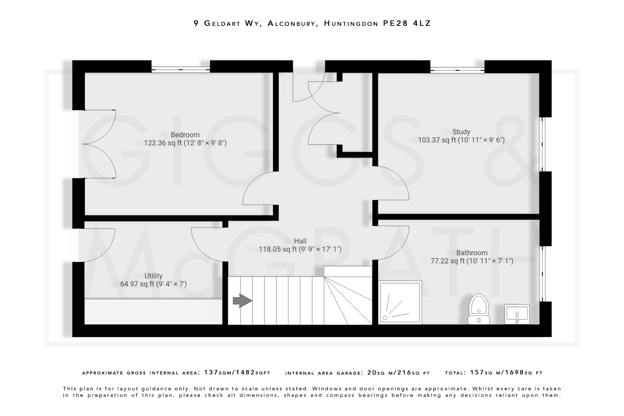 4 bed semi-detached house for sale in Geldart Way, Cambridgeshire - Property Floorplan