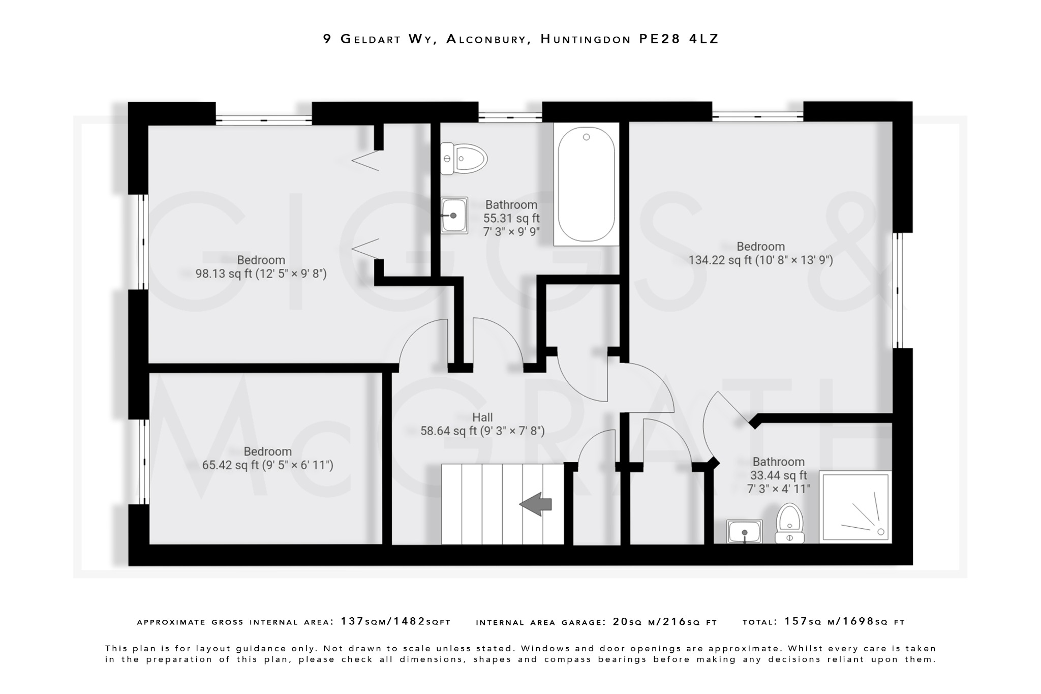 4 bed semi-detached house for sale in Geldart Way, Cambridgeshire - Property Floorplan
