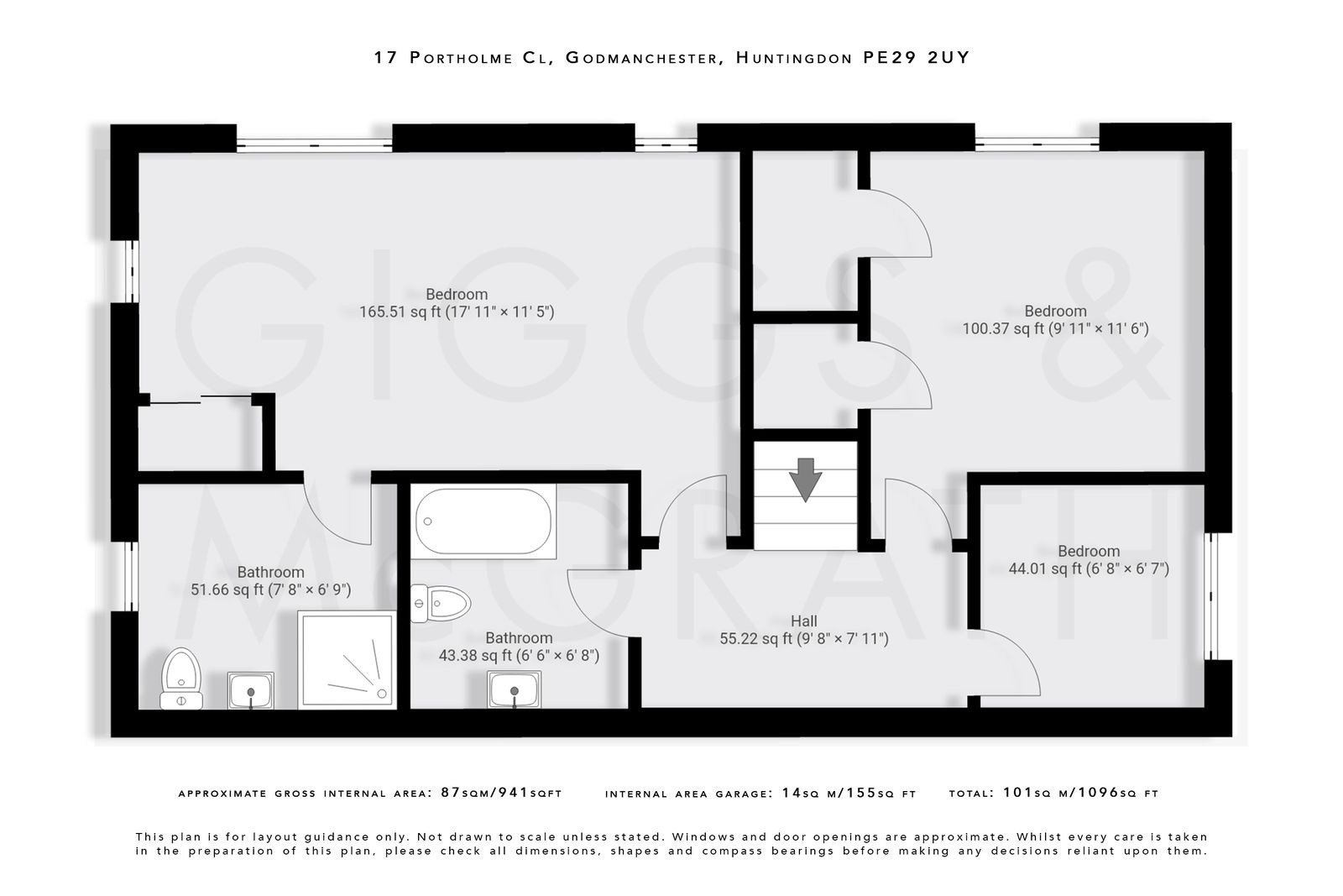3 bed semi-detached house for sale in Portholme Close, Cambridgeshire - Property Floorplan