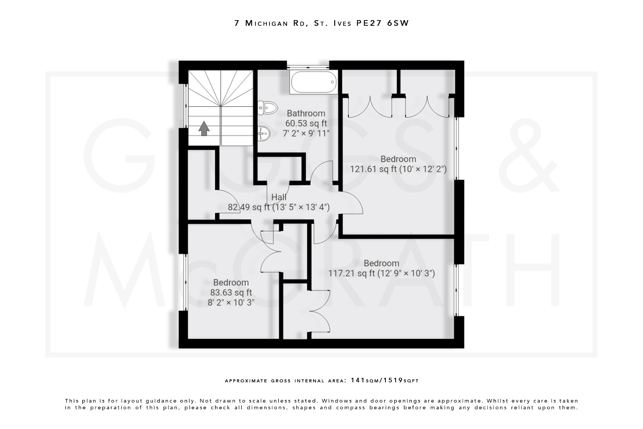 3 bed detached house for sale in Michigan Road, St. Ives - Property Floorplan