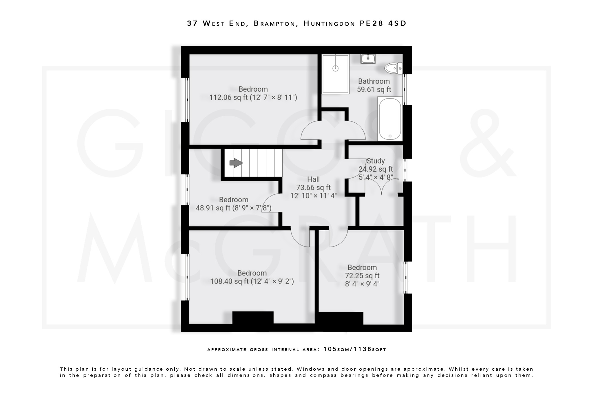 4 bed semi-detached house for sale in West End, Cambridgeshire - Property Floorplan