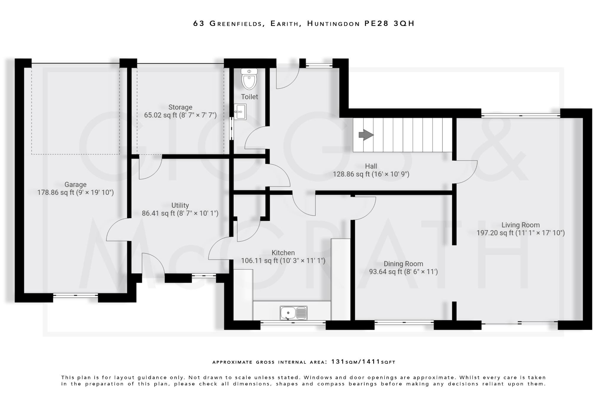 4 bed detached house for sale in Greenfields, Cambridgeshire - Property Floorplan