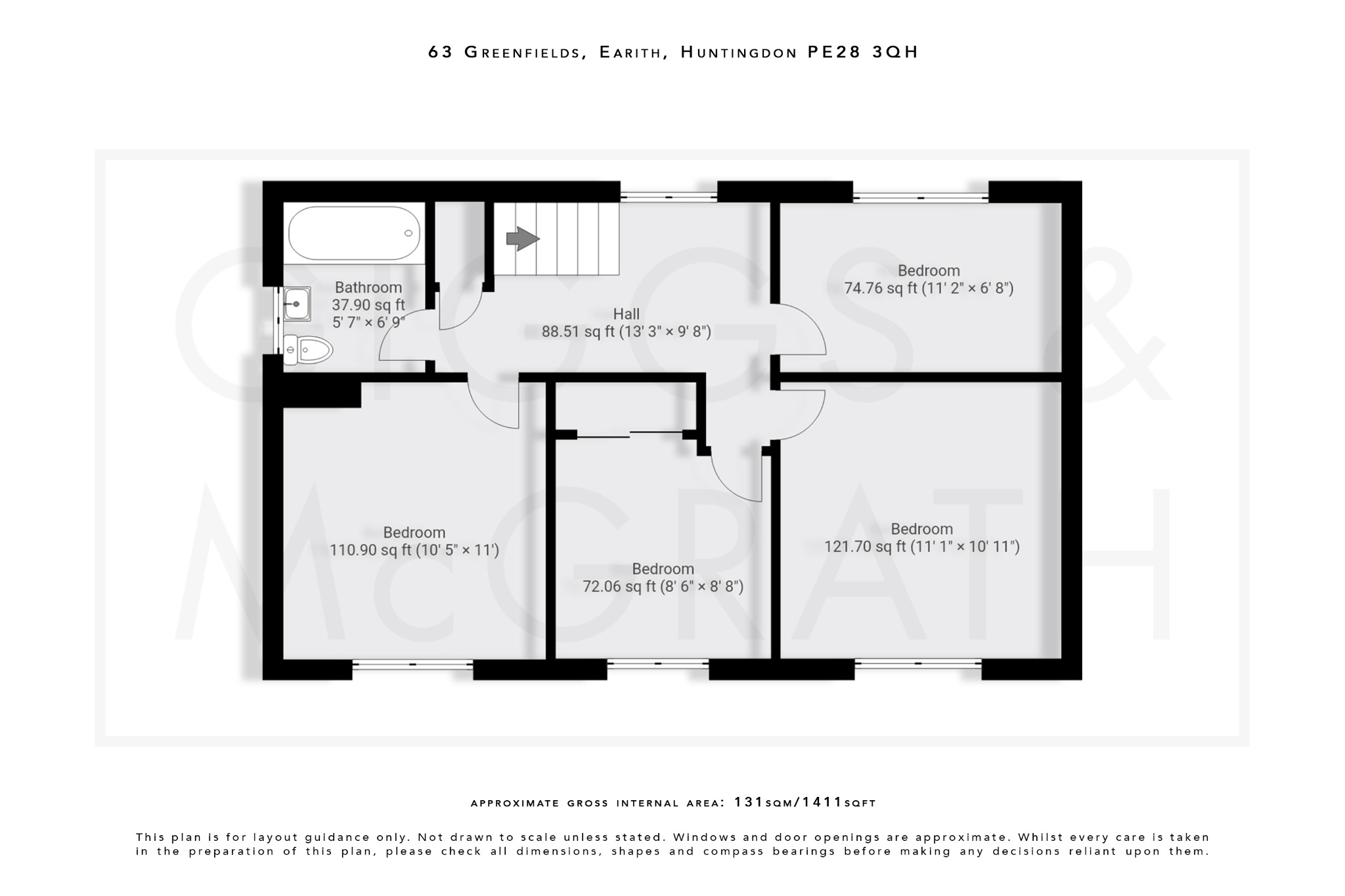 4 bed detached house for sale in Greenfields, Cambridgeshire - Property Floorplan