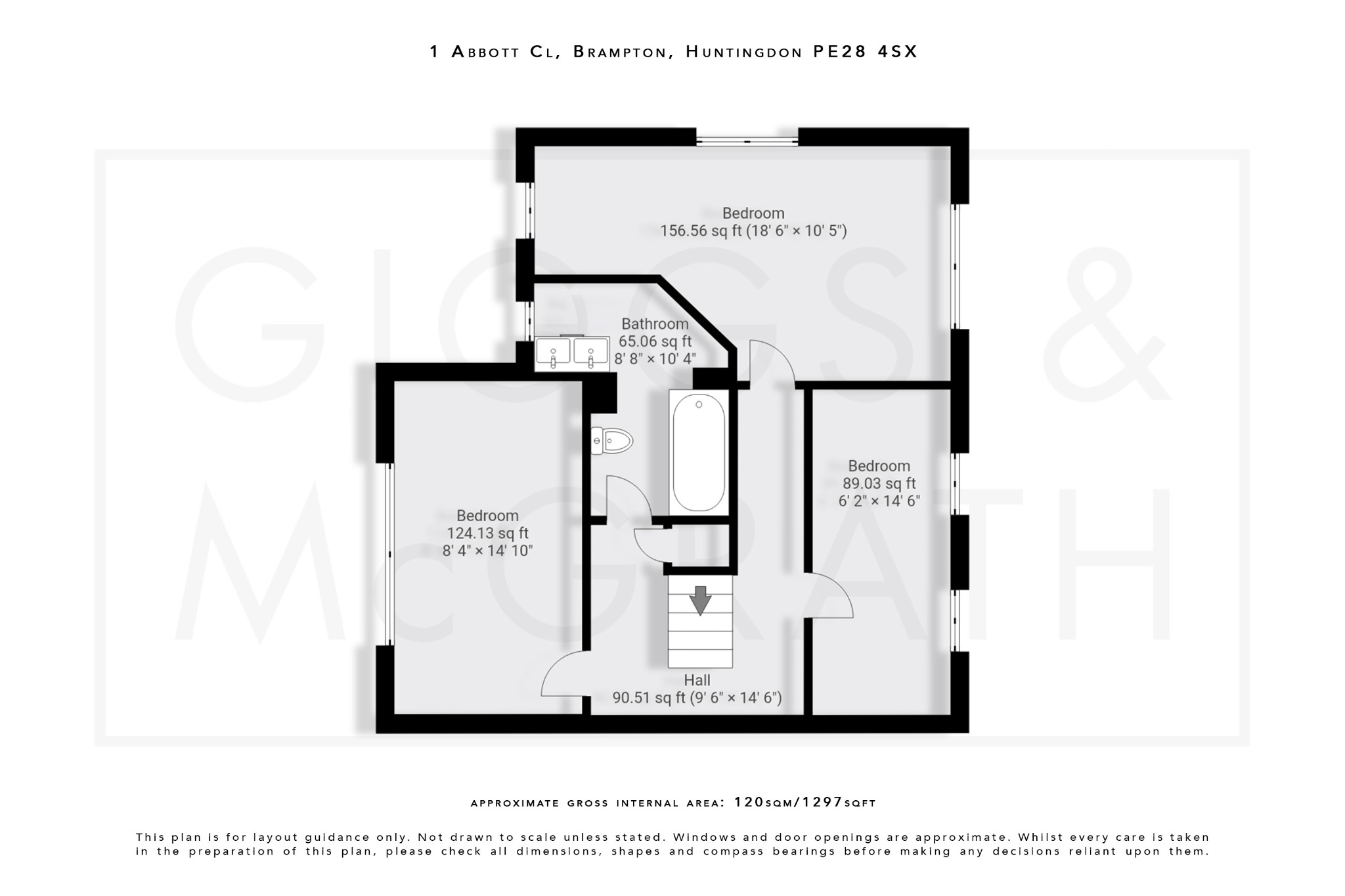 3 bed semi-detached house for sale in Abbott Close, Huntingdon - Property Floorplan