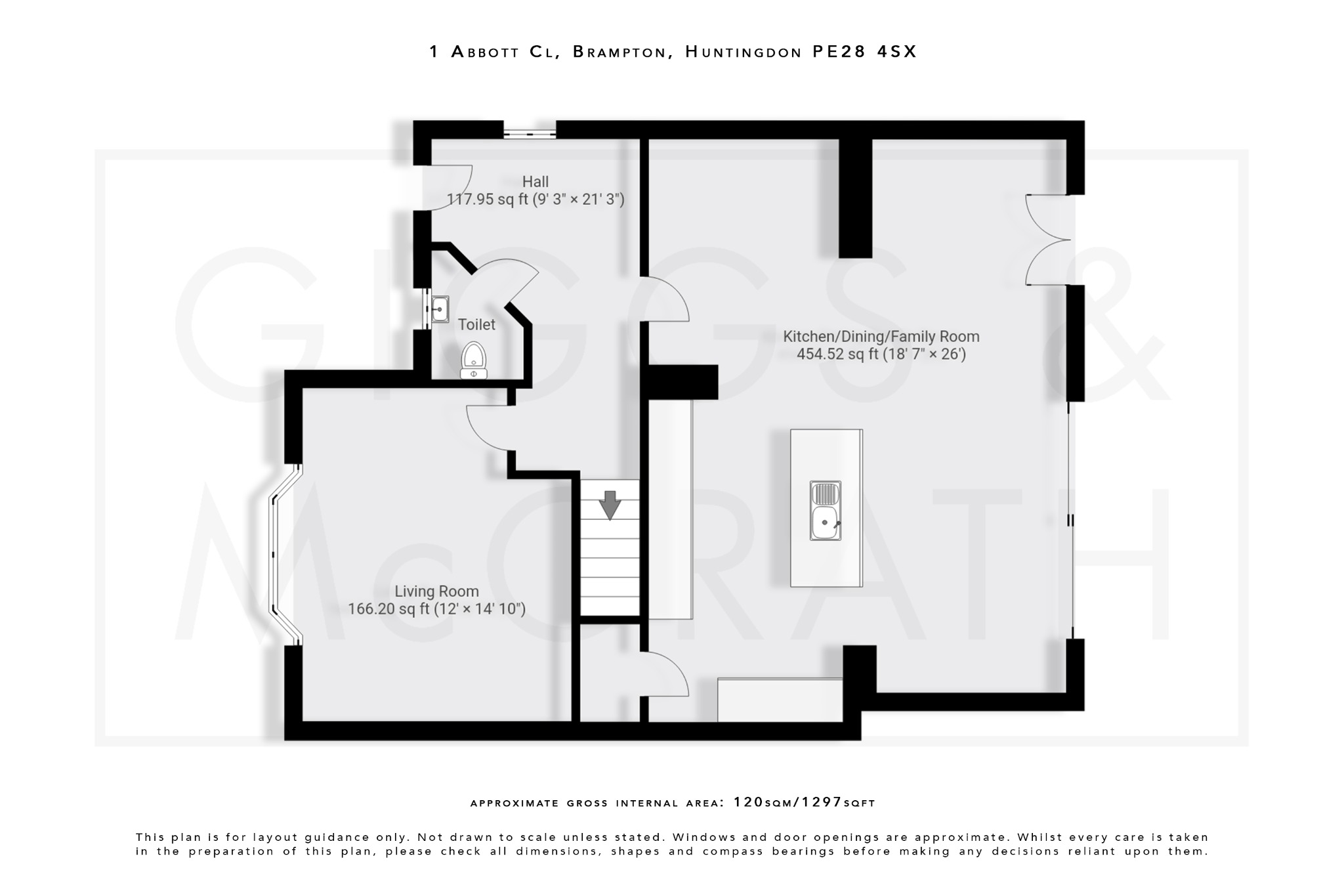 3 bed semi-detached house for sale in Abbott Close, Huntingdon - Property Floorplan