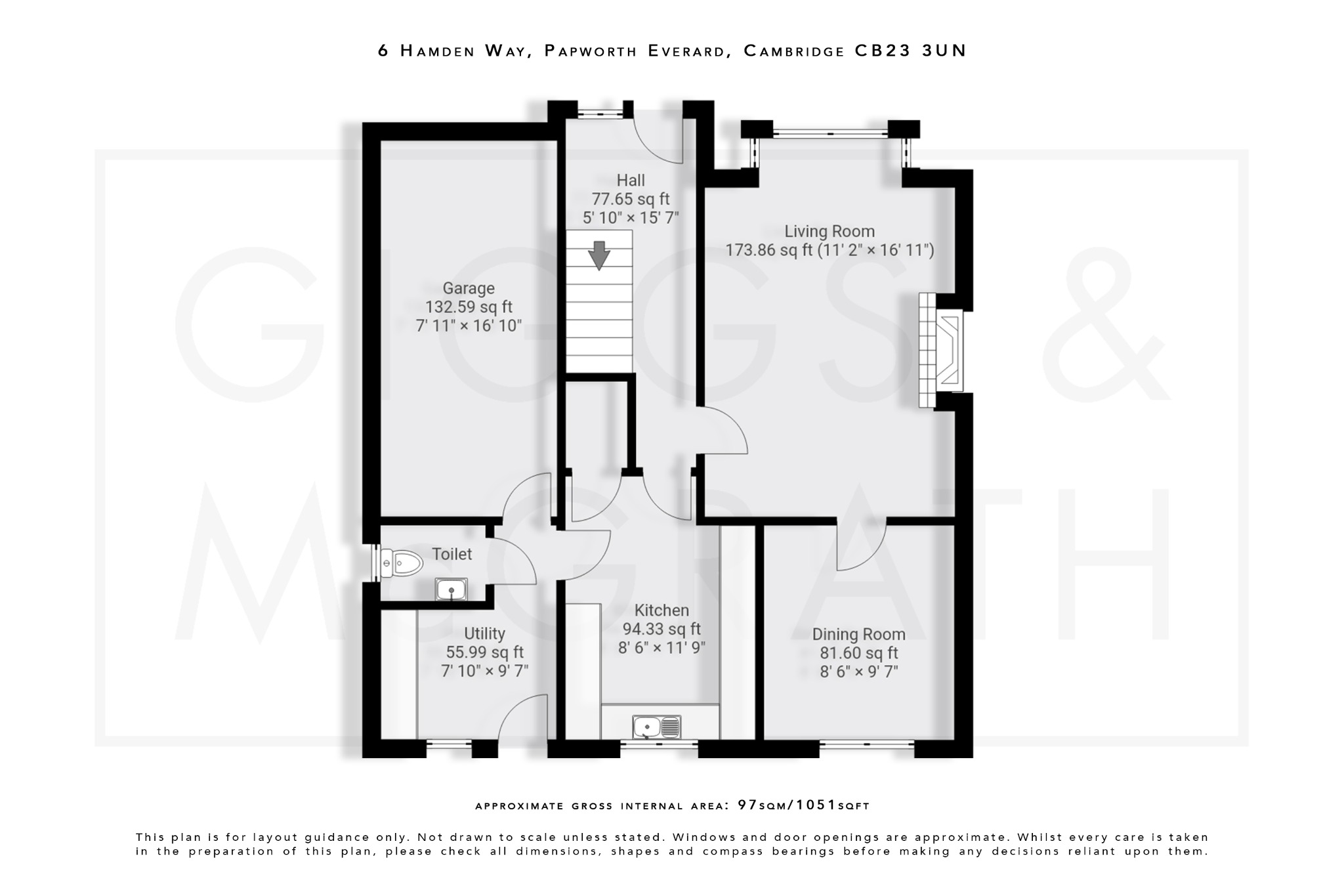 3 bed detached house for sale in Hamden Way, Cambridge - Property Floorplan