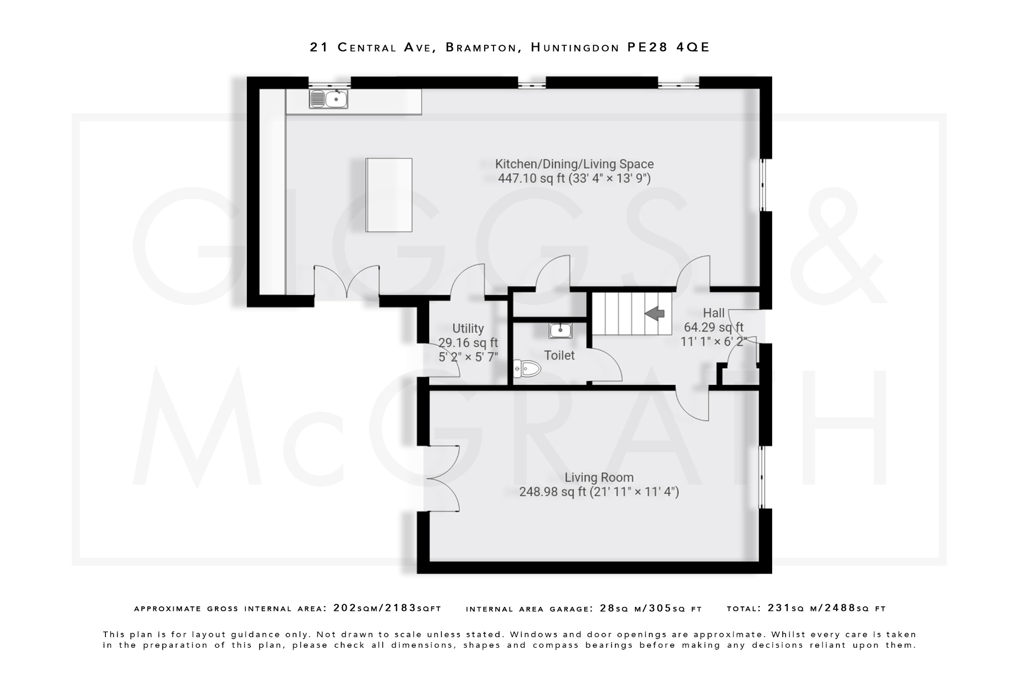 5 bed detached house for sale in Central Avenue, Cambridgeshire - Property Floorplan