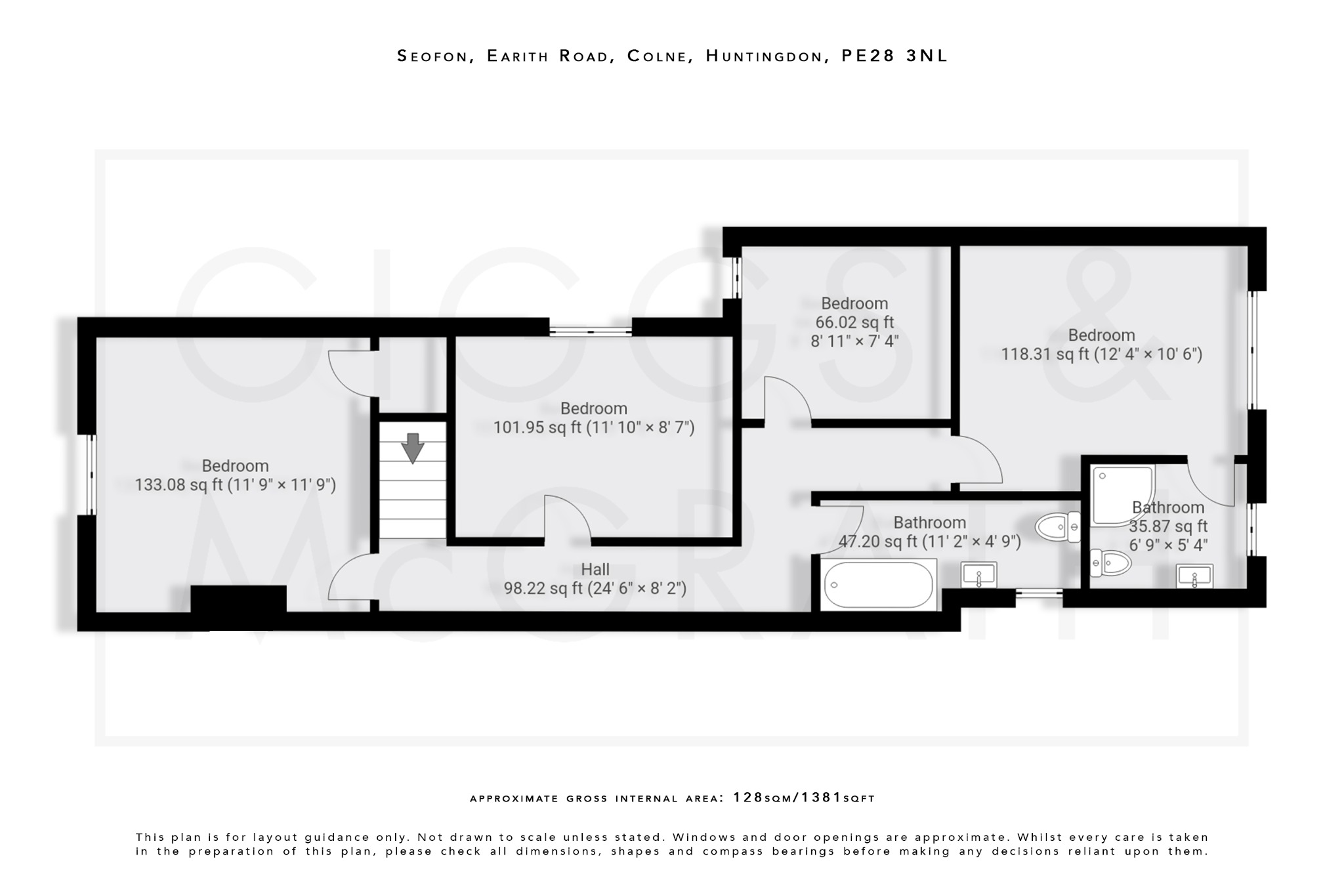 4 bed semi-detached house for sale in Earith Road, Huntingdon - Property Floorplan