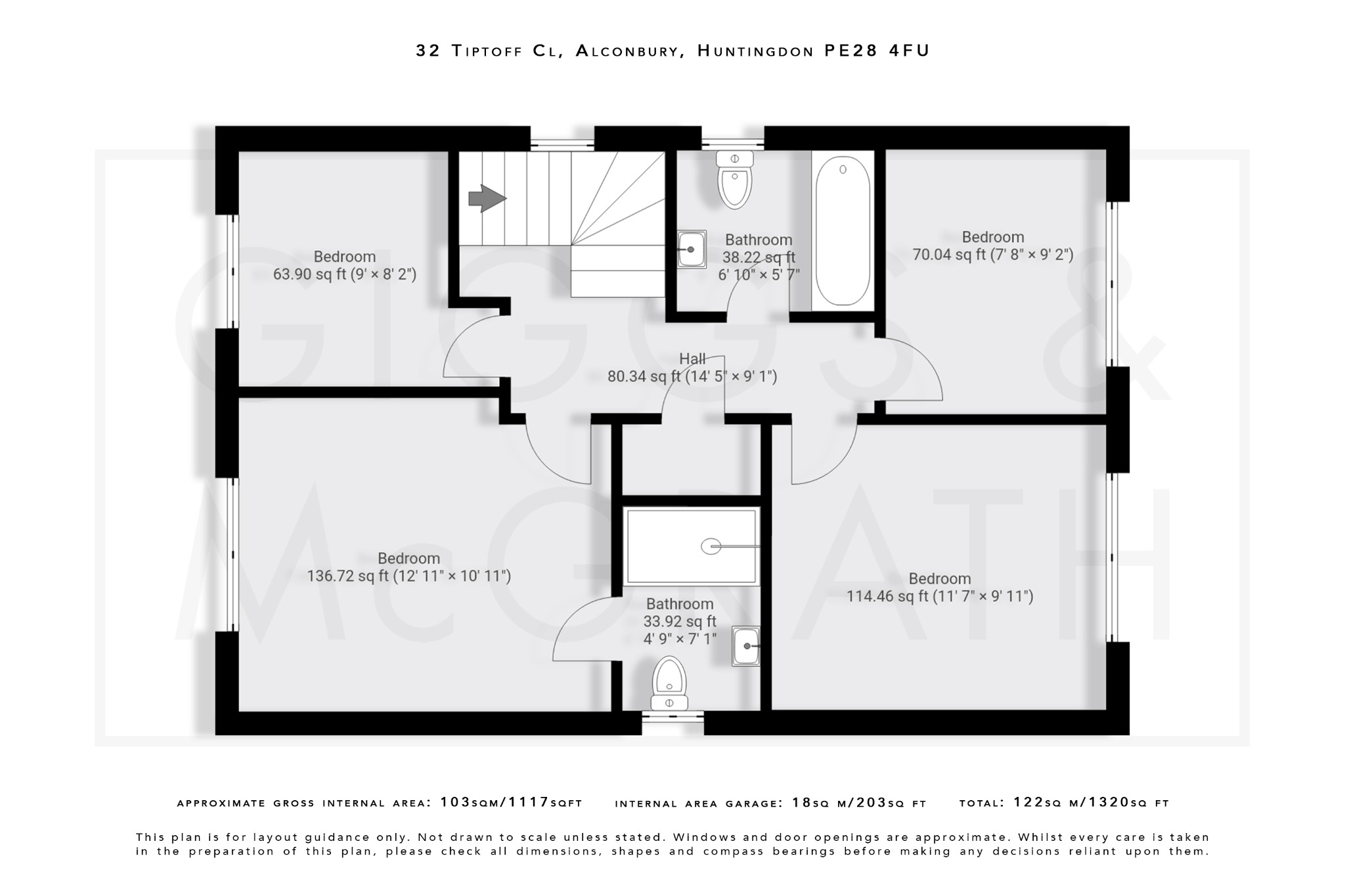 4 bed detached house for sale in Tiptoff Close, Cambridgeshire - Property Floorplan