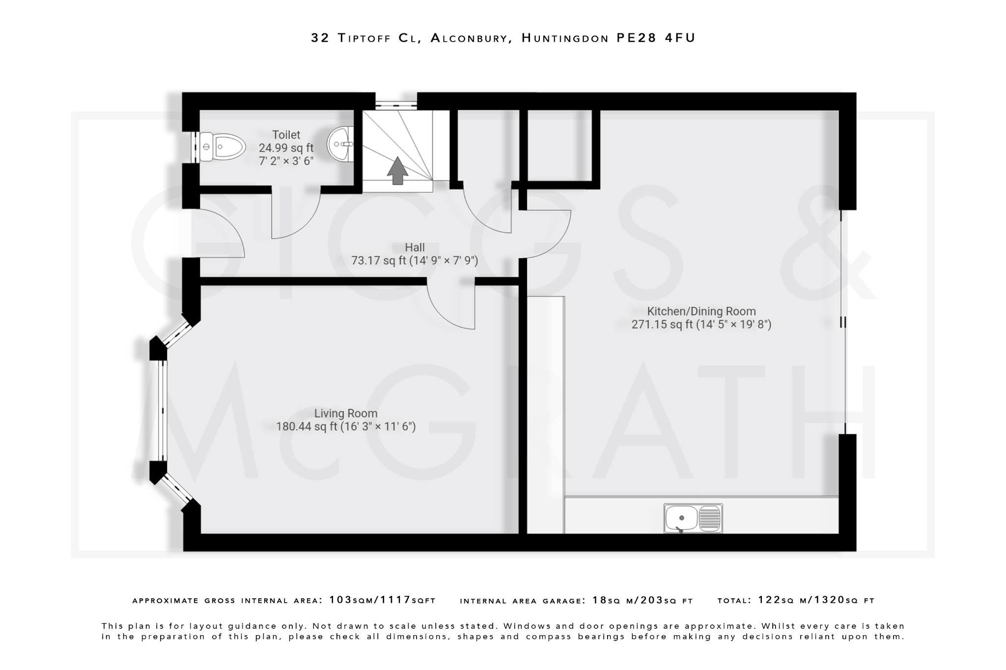 4 bed detached house for sale in Tiptoff Close, Cambridgeshire - Property Floorplan