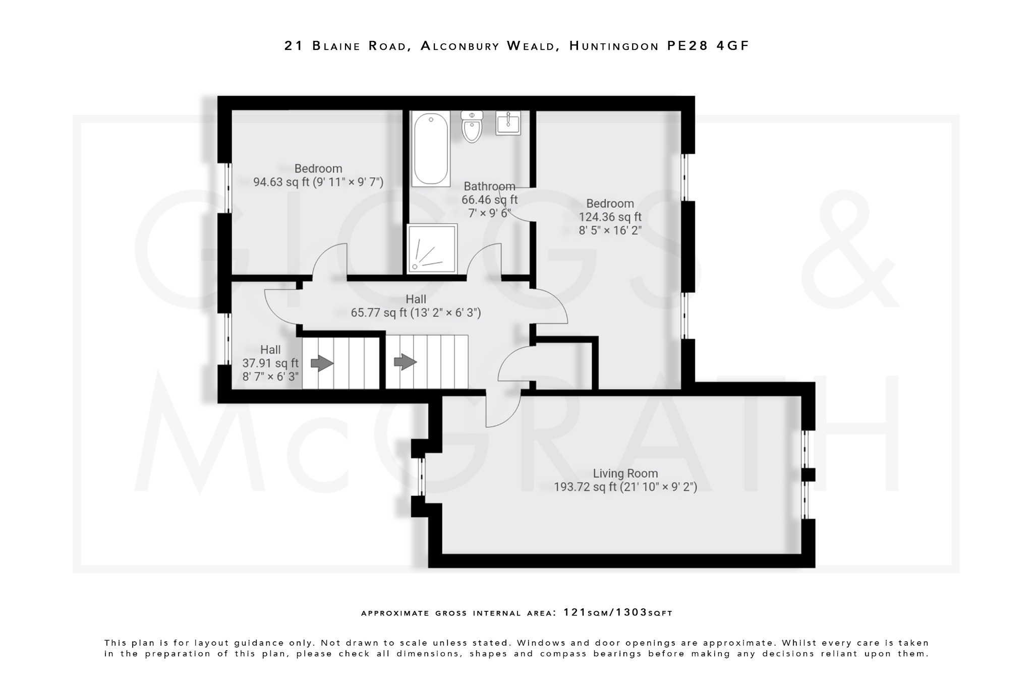 3 bed town house for sale in Blaine Road, Cambridgeshire - Property Floorplan