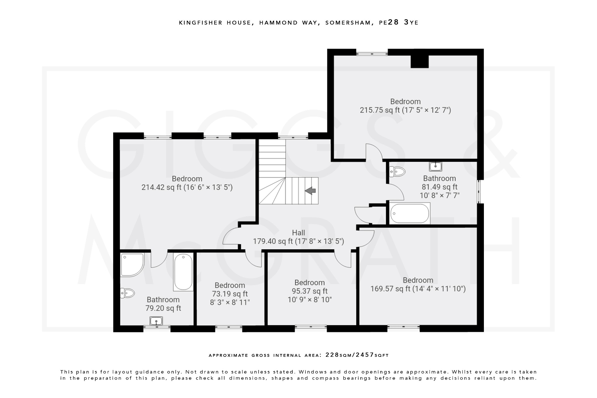 5 bed detached house for sale in Hammond Way, Huntingdon - Property Floorplan