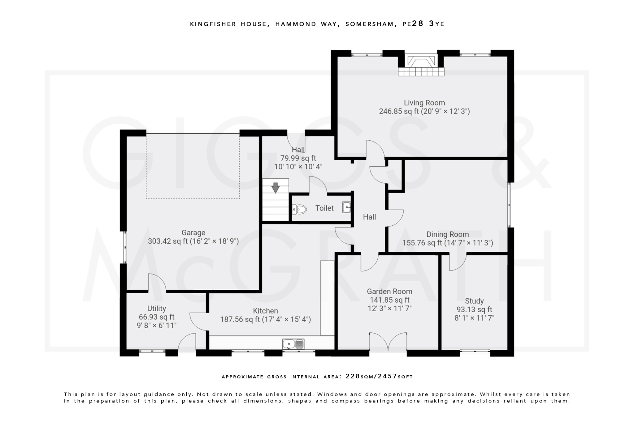 5 bed detached house for sale in Hammond Way, Huntingdon - Property Floorplan