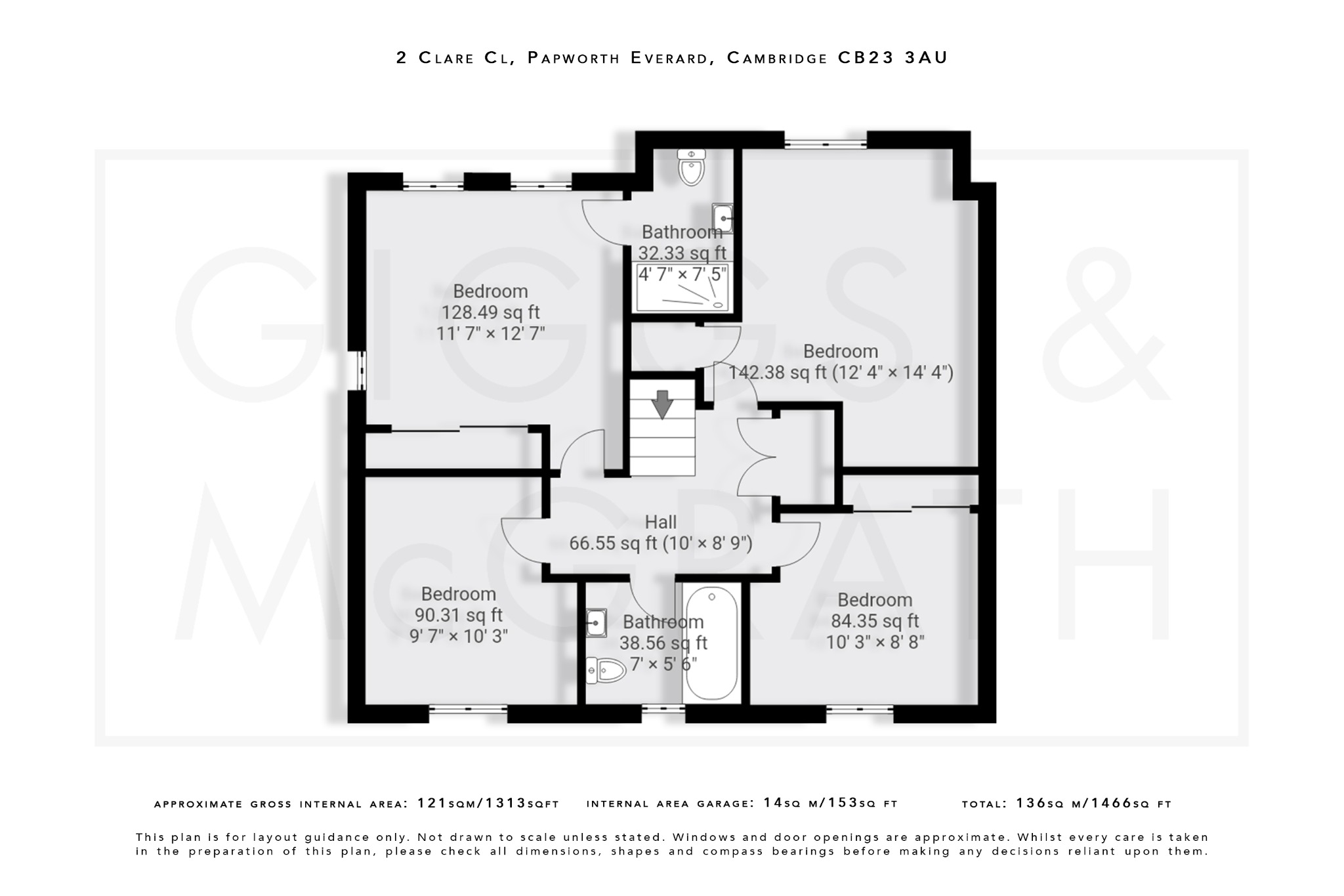 4 bed detached house for sale in Clare Close, Cambridge - Property Floorplan