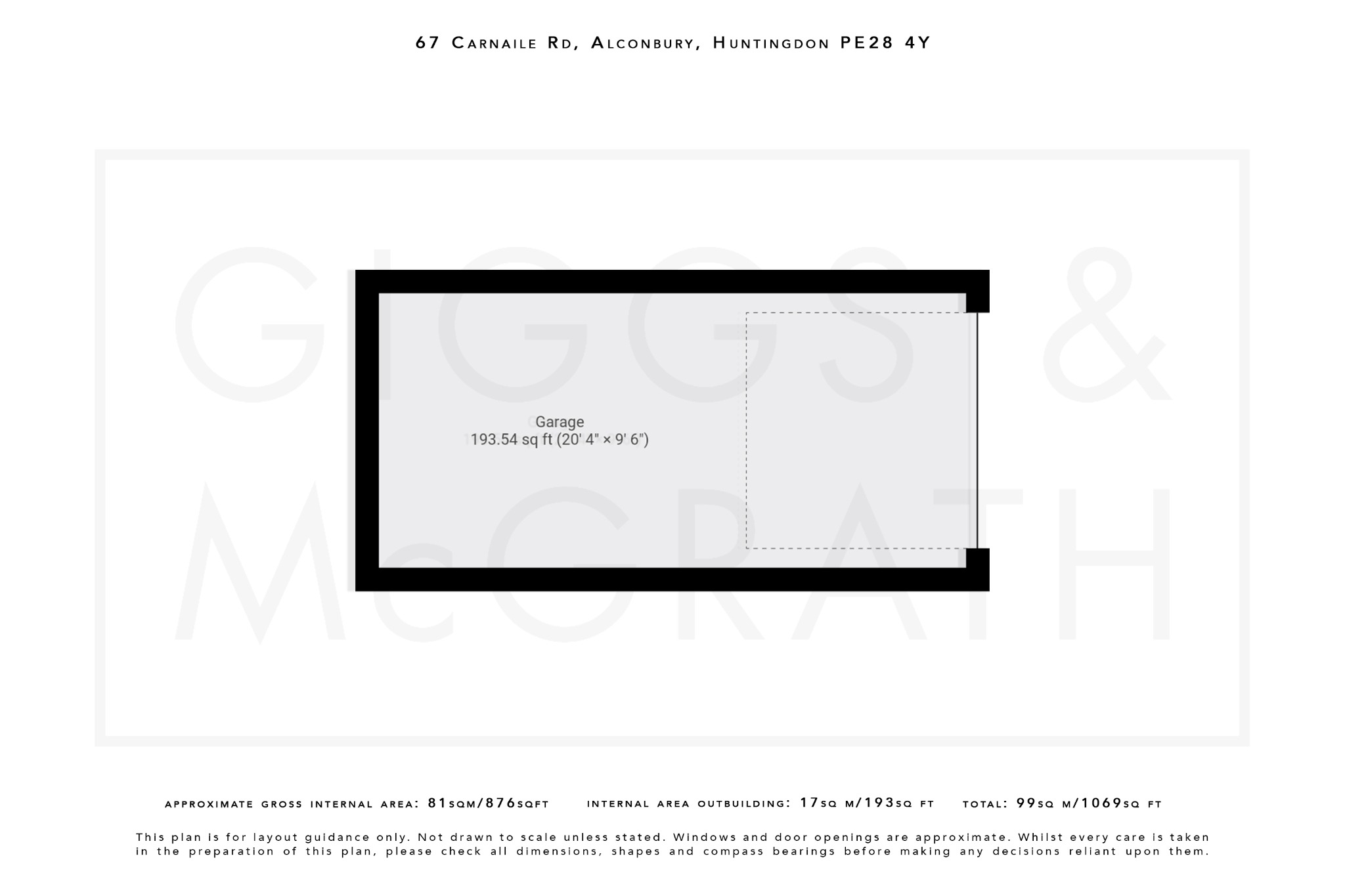 3 bed detached house for sale in Carnaile Road, Huntingdon - Property Floorplan
