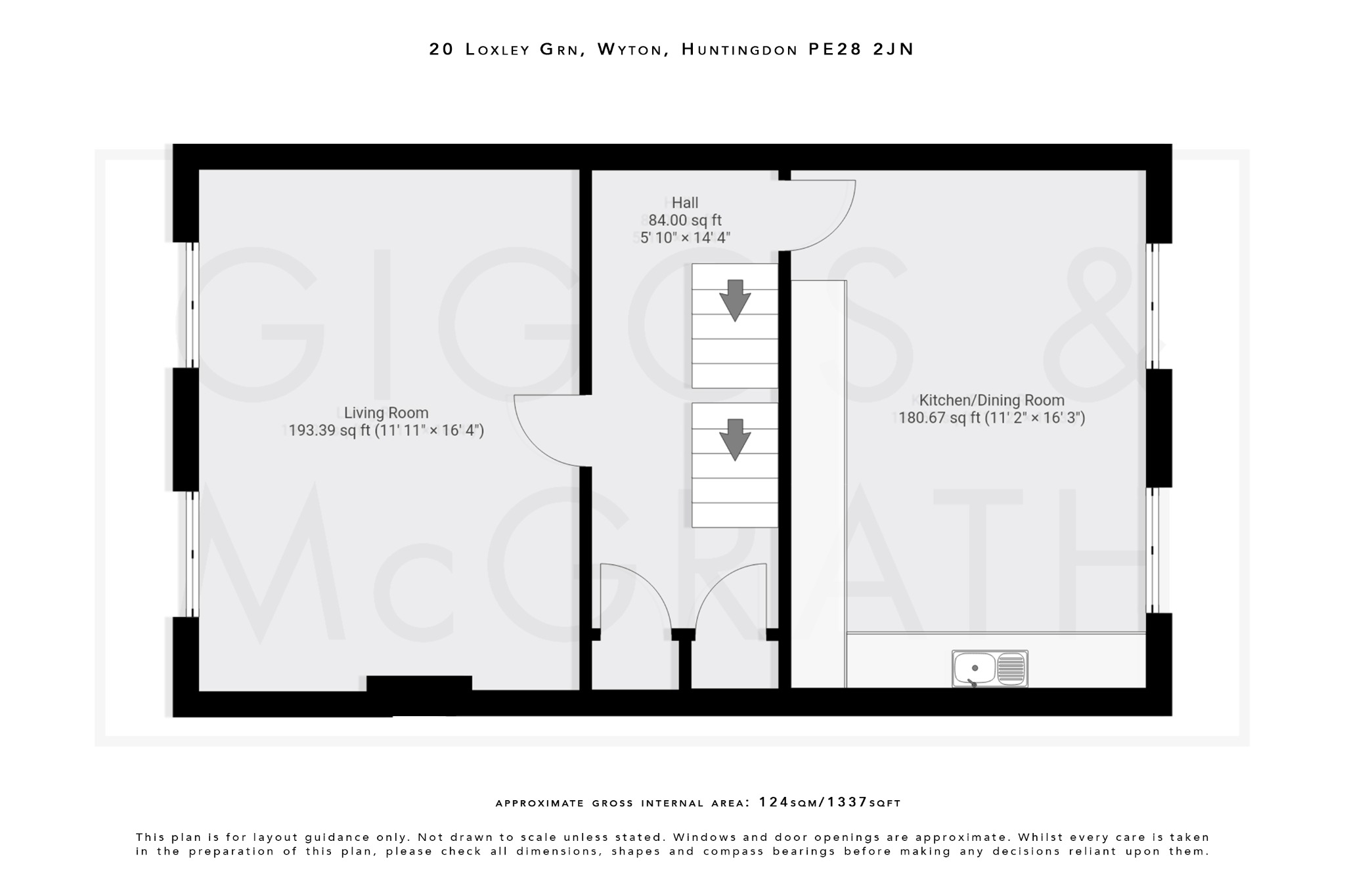 3 bed semi-detached house for sale in Loxley Green, Huntingdon - Property Floorplan