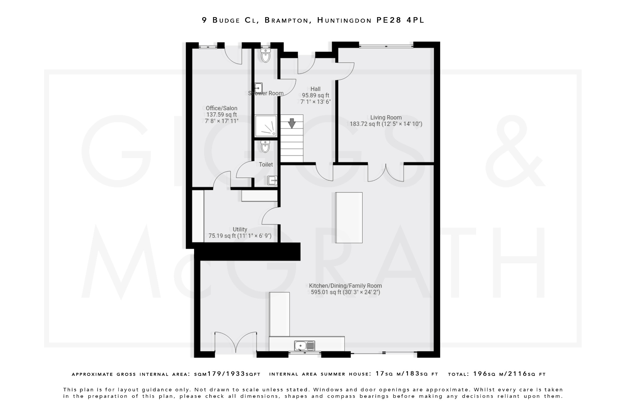 5 bed detached house for sale in Budge Close, Cambridgeshire - Property Floorplan