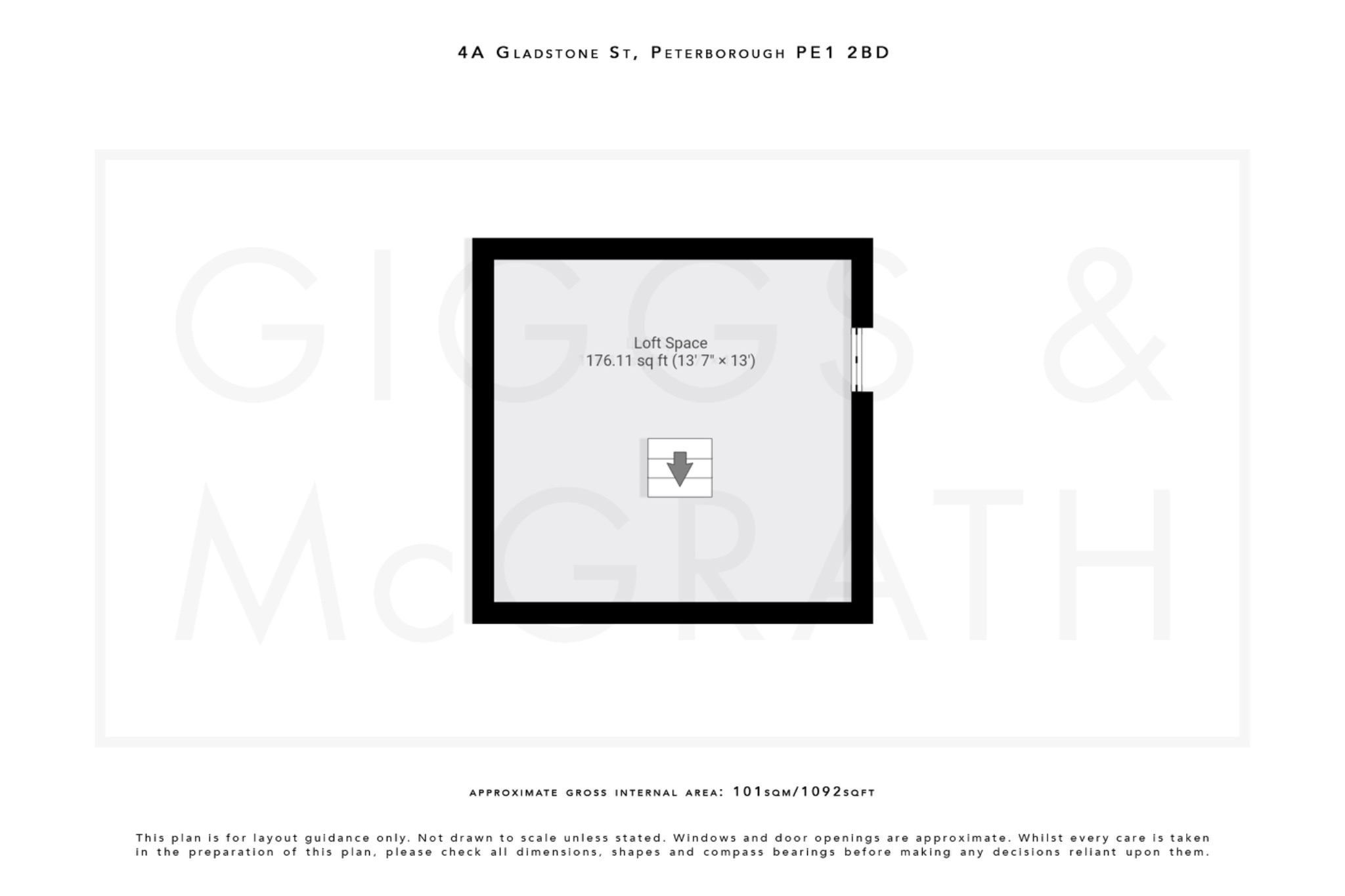 3 bed terraced house for sale in Gladstone Street, Peterborough - Property Floorplan
