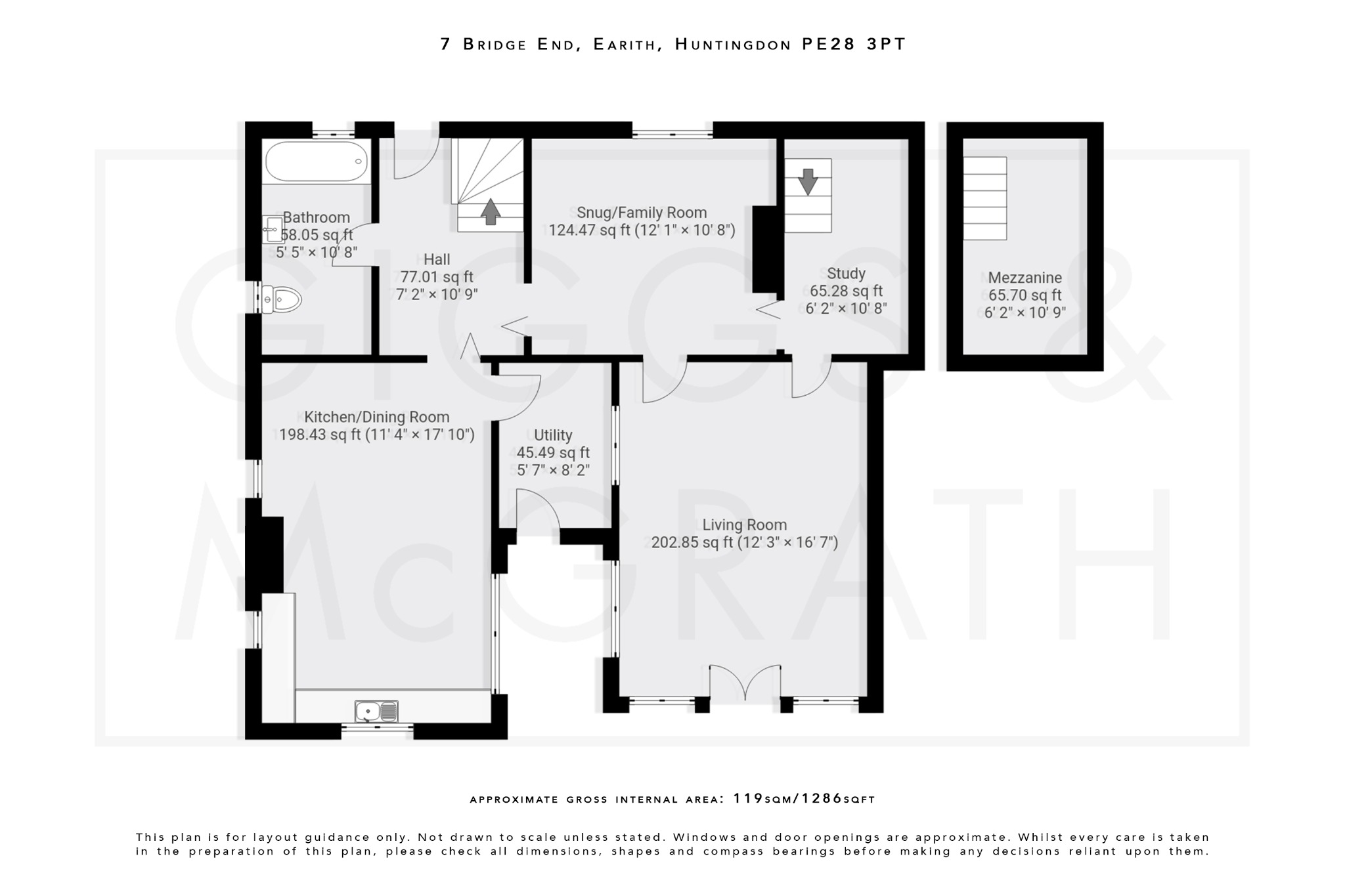 3 bed detached house for sale in Bridge End, Cambridgeshire - Property Floorplan
