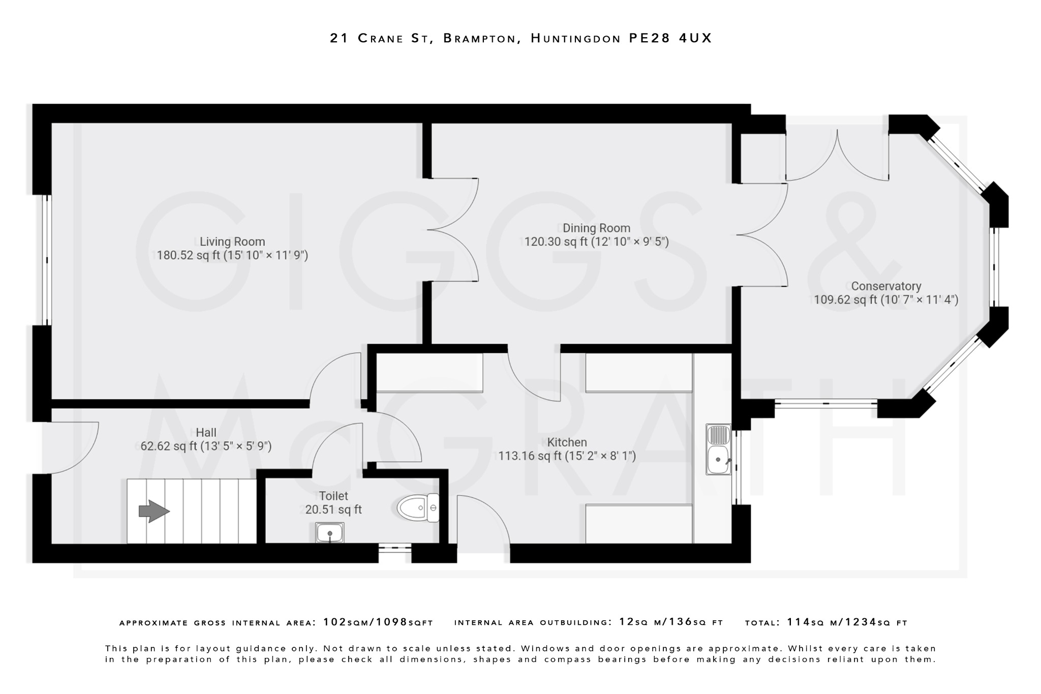 4 bed detached house for sale in Crane Street, Cambridgeshire - Property Floorplan