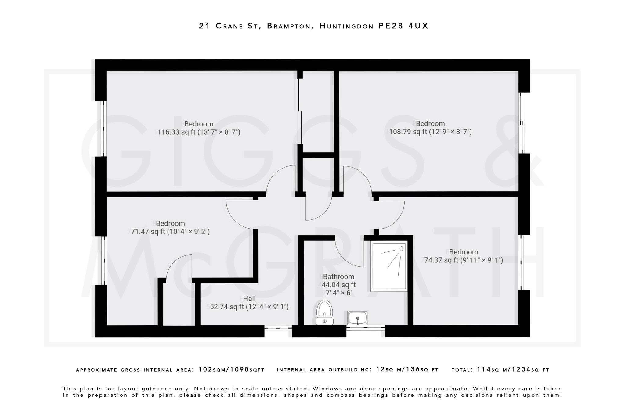4 bed detached house for sale in Crane Street, Cambridgeshire - Property Floorplan