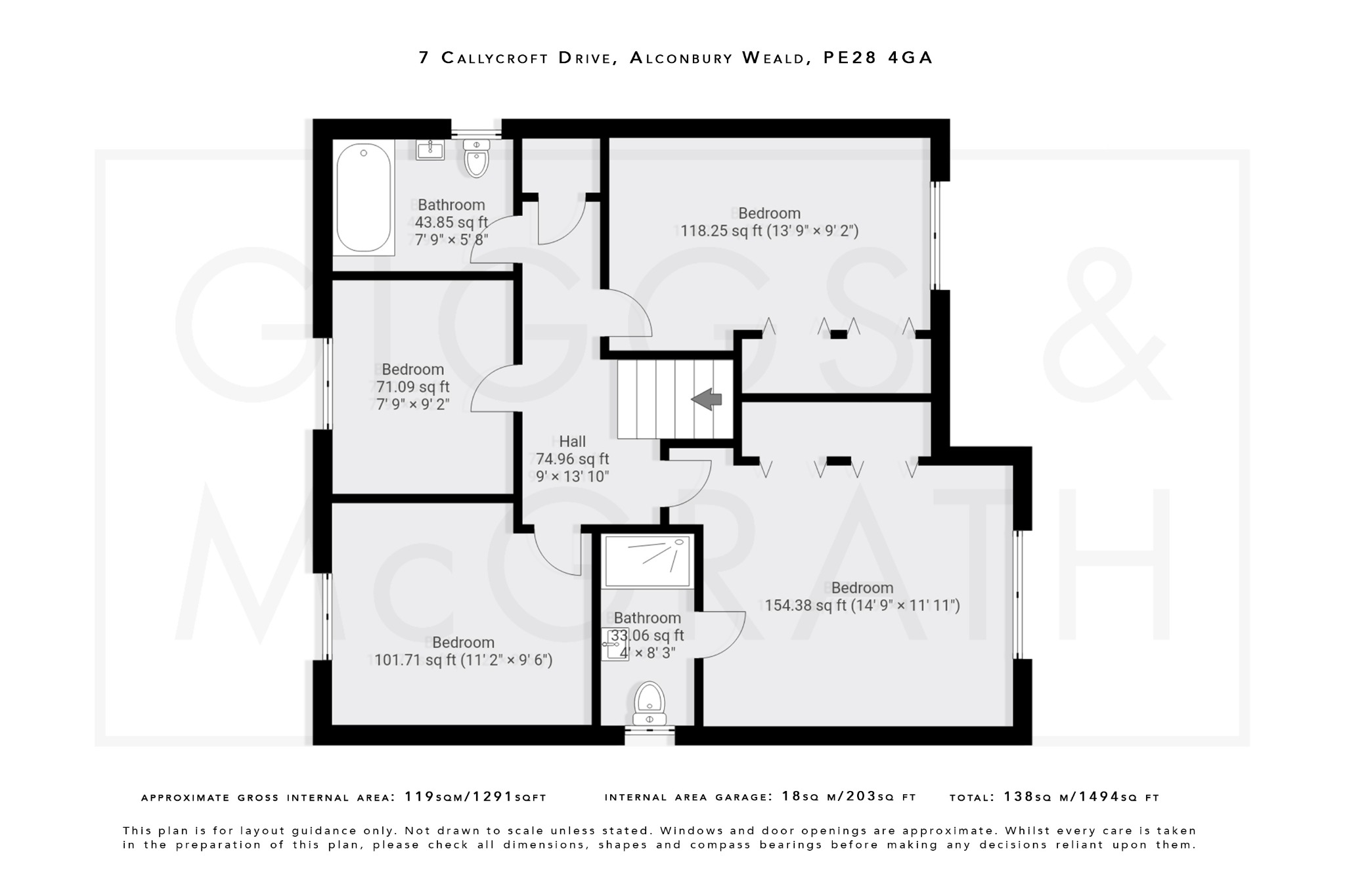 4 bed detached house for sale in Alconbury Weald, Cambridgeshire - Property Floorplan
