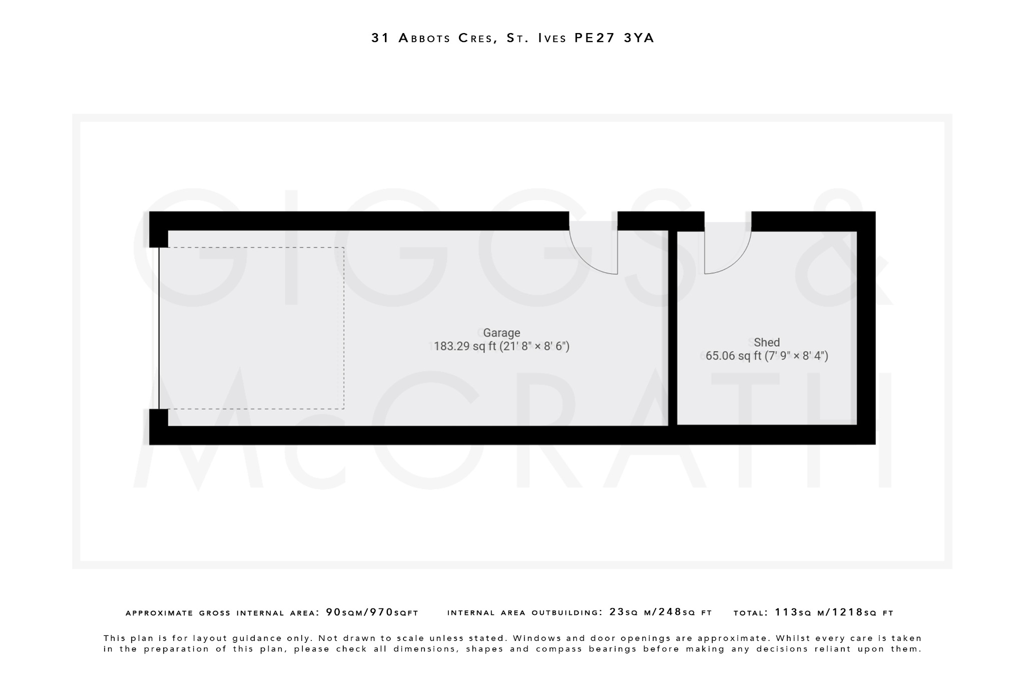 3 bed semi-detached house for sale in Abbots Crescent, St Ives - Property Floorplan
